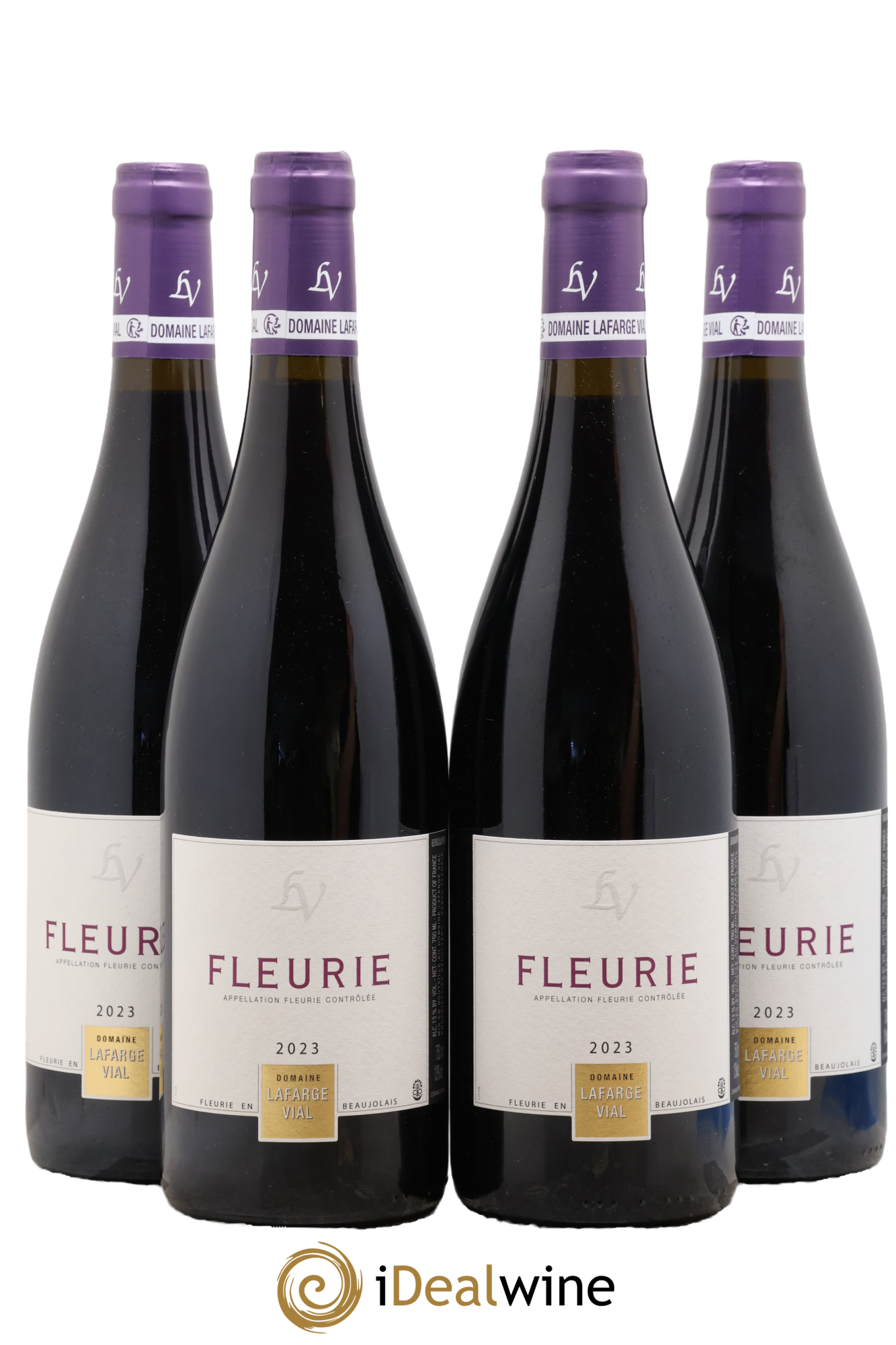 Fleurie Lafarge Vial 2023 - Lot of 4 bottles - 0