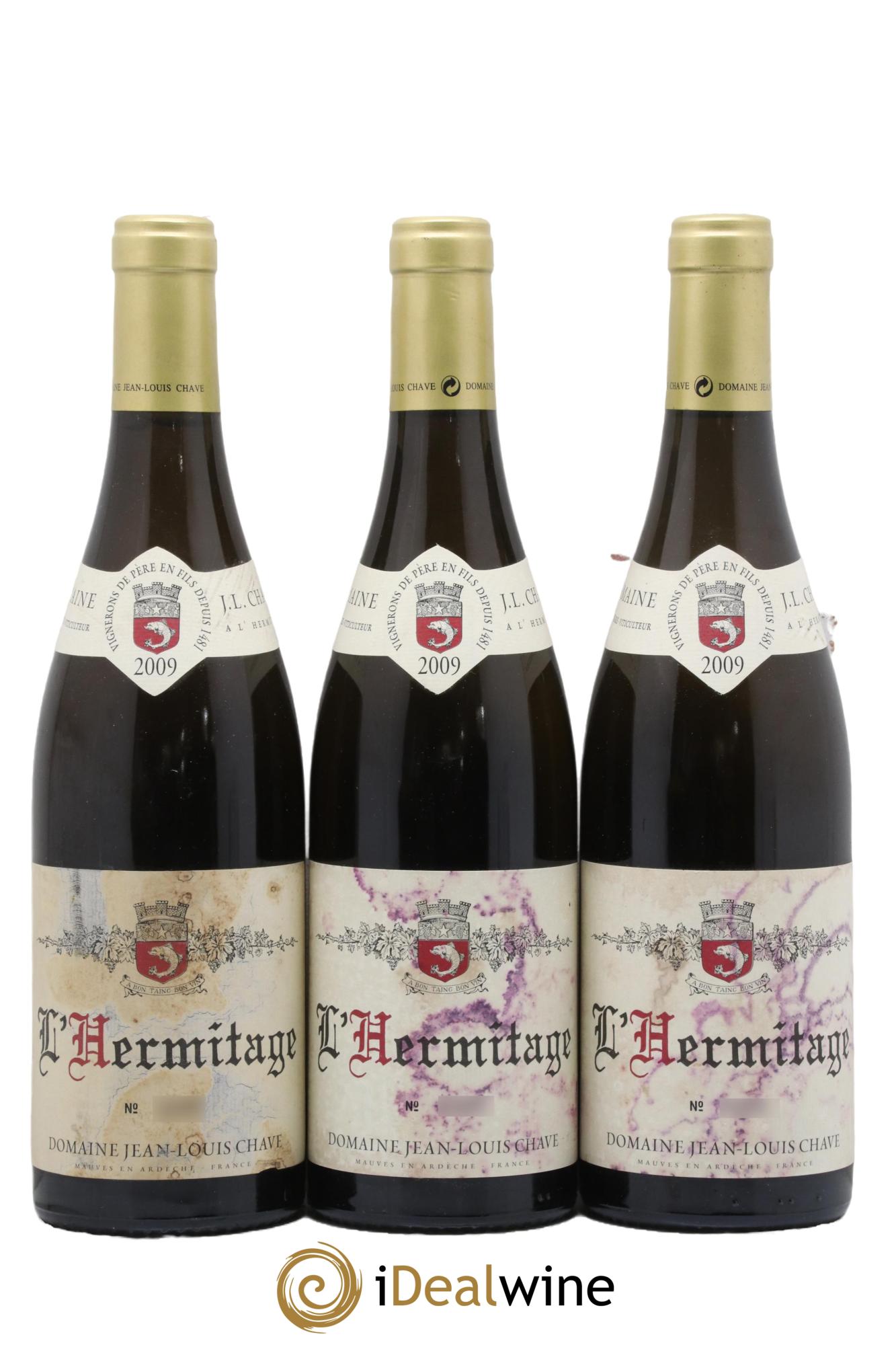 Hermitage Jean-Louis Chave 2009 - Lot de 3 bouteilles - 0