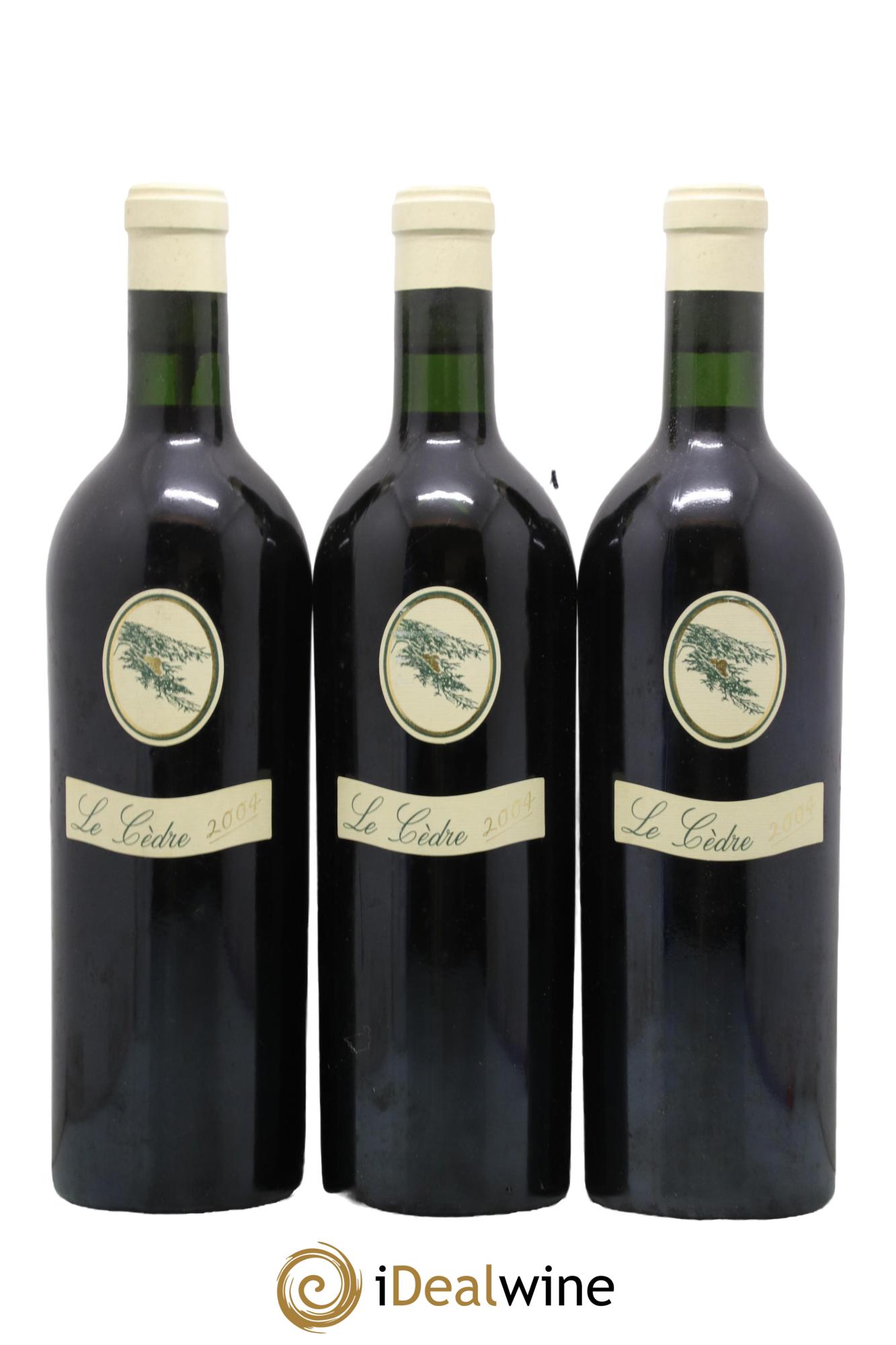Cahors Château du Cèdre Cuvée Le Cèdre Pascal et Jean-Marc Verhaeghe 2004 - Posten von 3 Flaschen - 0