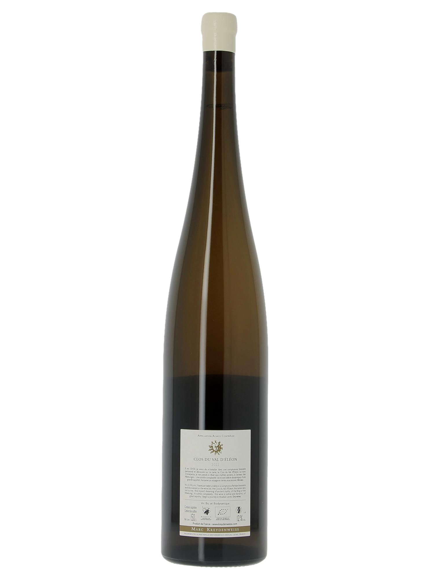 Alsace Clos du Val d'Eléon Marc Kreydenweiss 2022 - Lote de 1 Magnum - 1