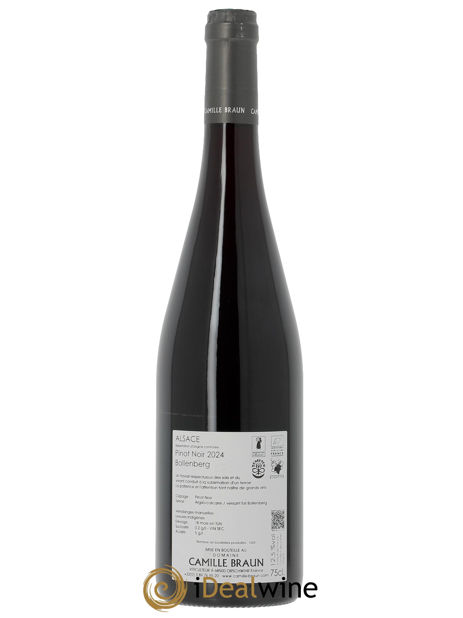 Alsace Pinot Noir Bollenberg Camille Braun (Domaine)  2024 - Lot of 1 bottle - 1