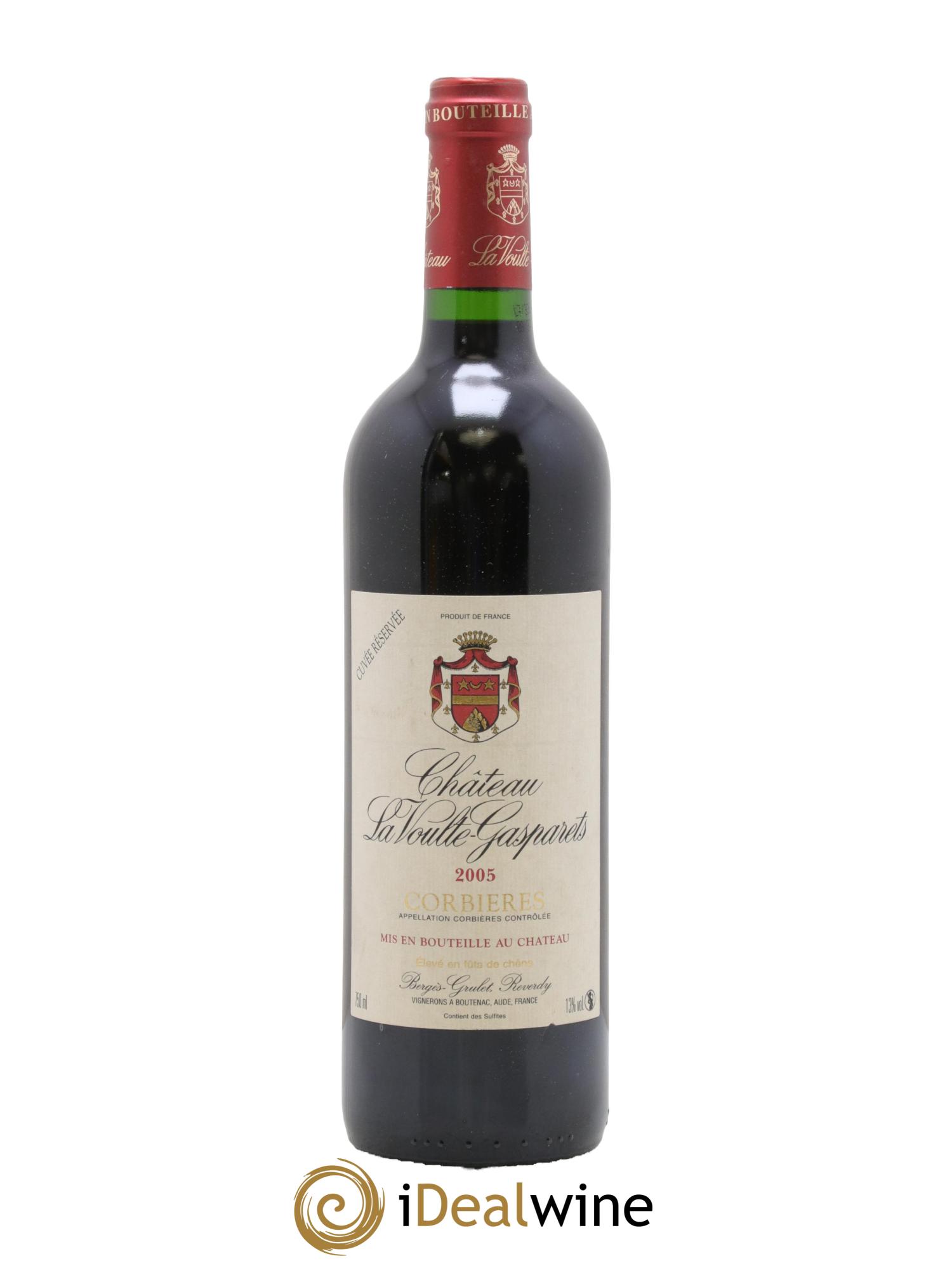 Corbières Cuvée Réservée Château La Voulte-Gasparets 2005 - Lot de 1 bouteille - 0