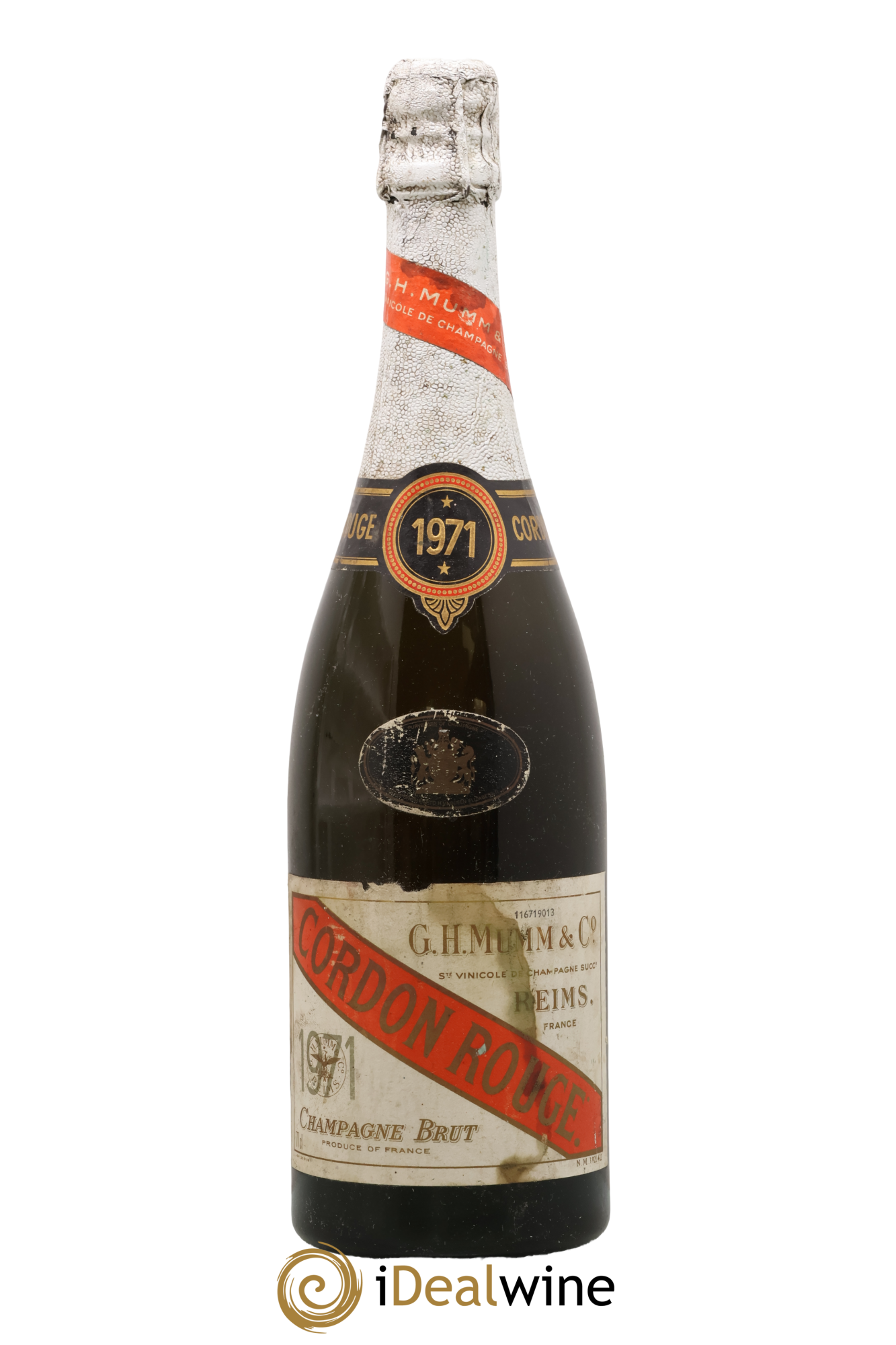 Cordon Rouge Mumm 1971 - Lot de 1 bouteille - 0