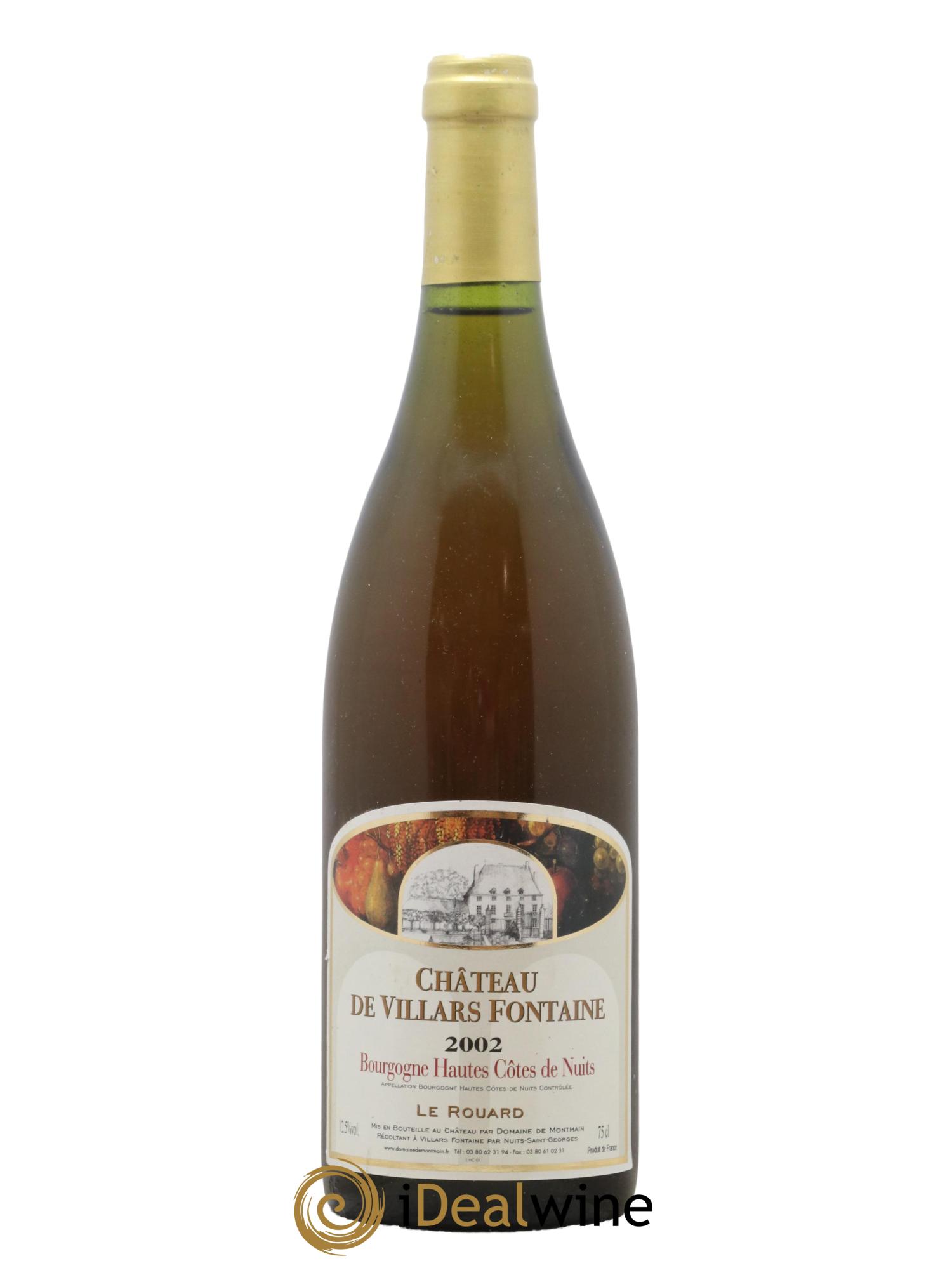 Hautes-Côtes de Nuits Le Rouard Domaine de Villars Fontaine 2002 - Lot de 1 bouteille - 0