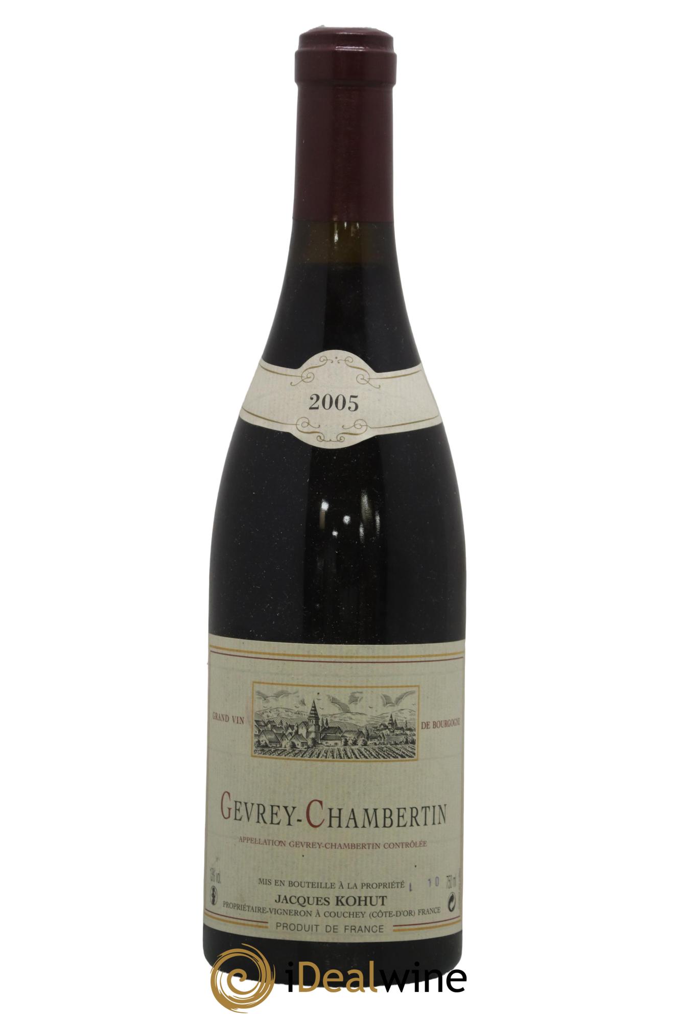 Gevrey-Chambertin Jacques Kohut 2005 - Lot of 1 bottle - 0
