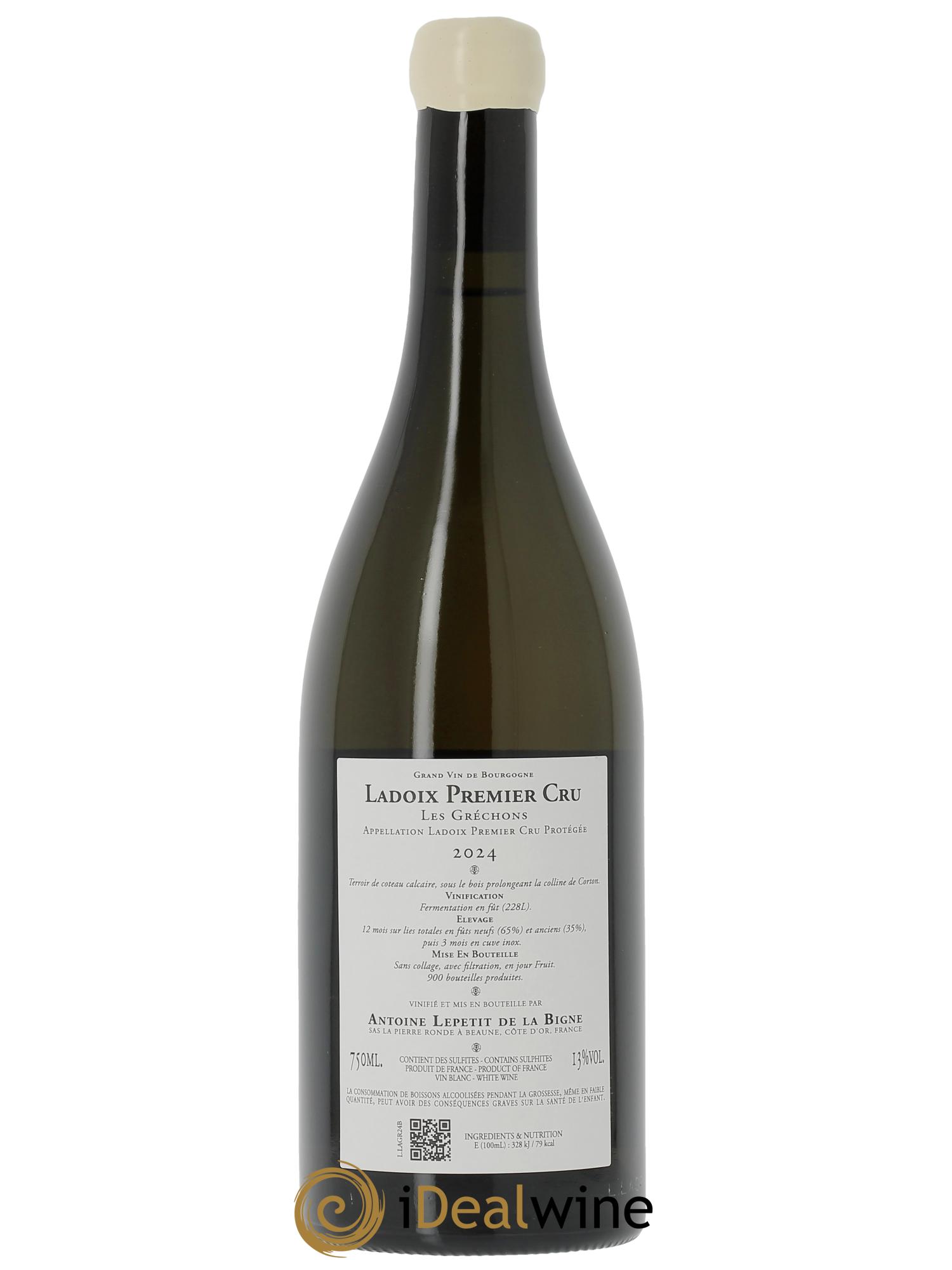 Ladoix 1er Cru Les Gréchons Antoine Lepetit de la Bigne 2024 - Lotto di 1 bottiglia - 1