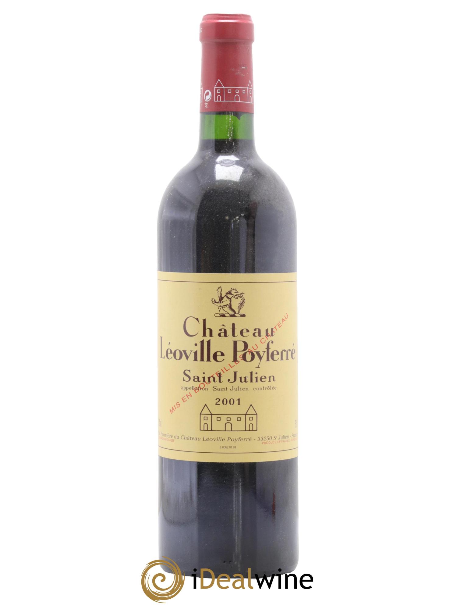 Château Léoville Poyferré 2ème Grand Cru Classé 2001 - Lot de 1 bouteille - 0