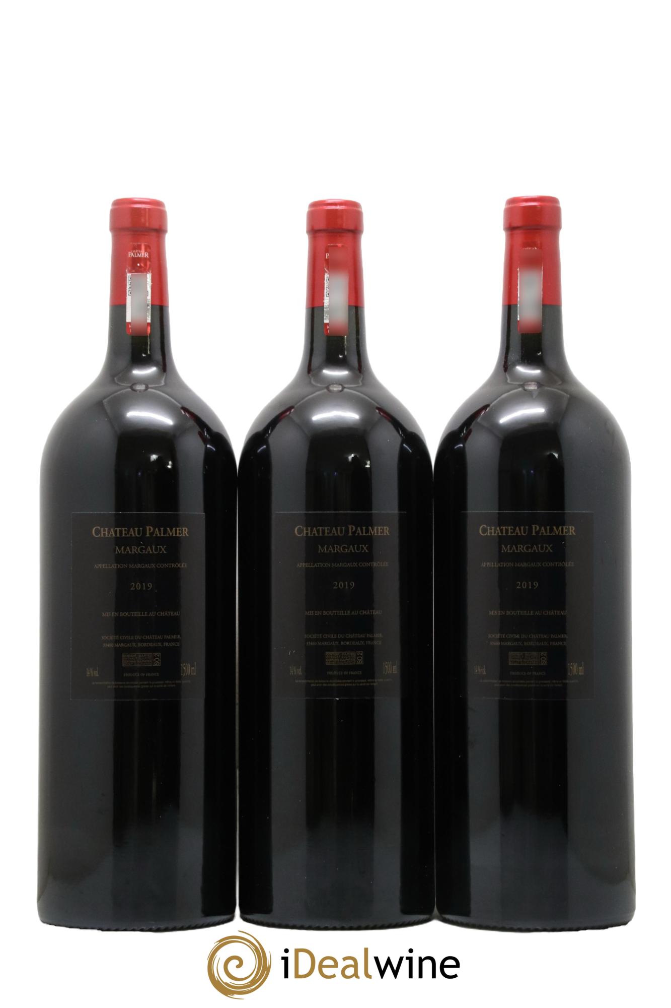 Château Palmer 3ème Grand Cru Classé  2019 - Lot of 3 magnums - 1
