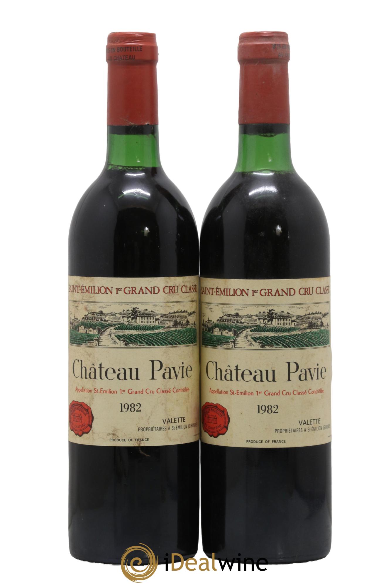 Château Pavie 1er Grand Cru Classé A 1982 - Lot de 2 bouteilles - 0