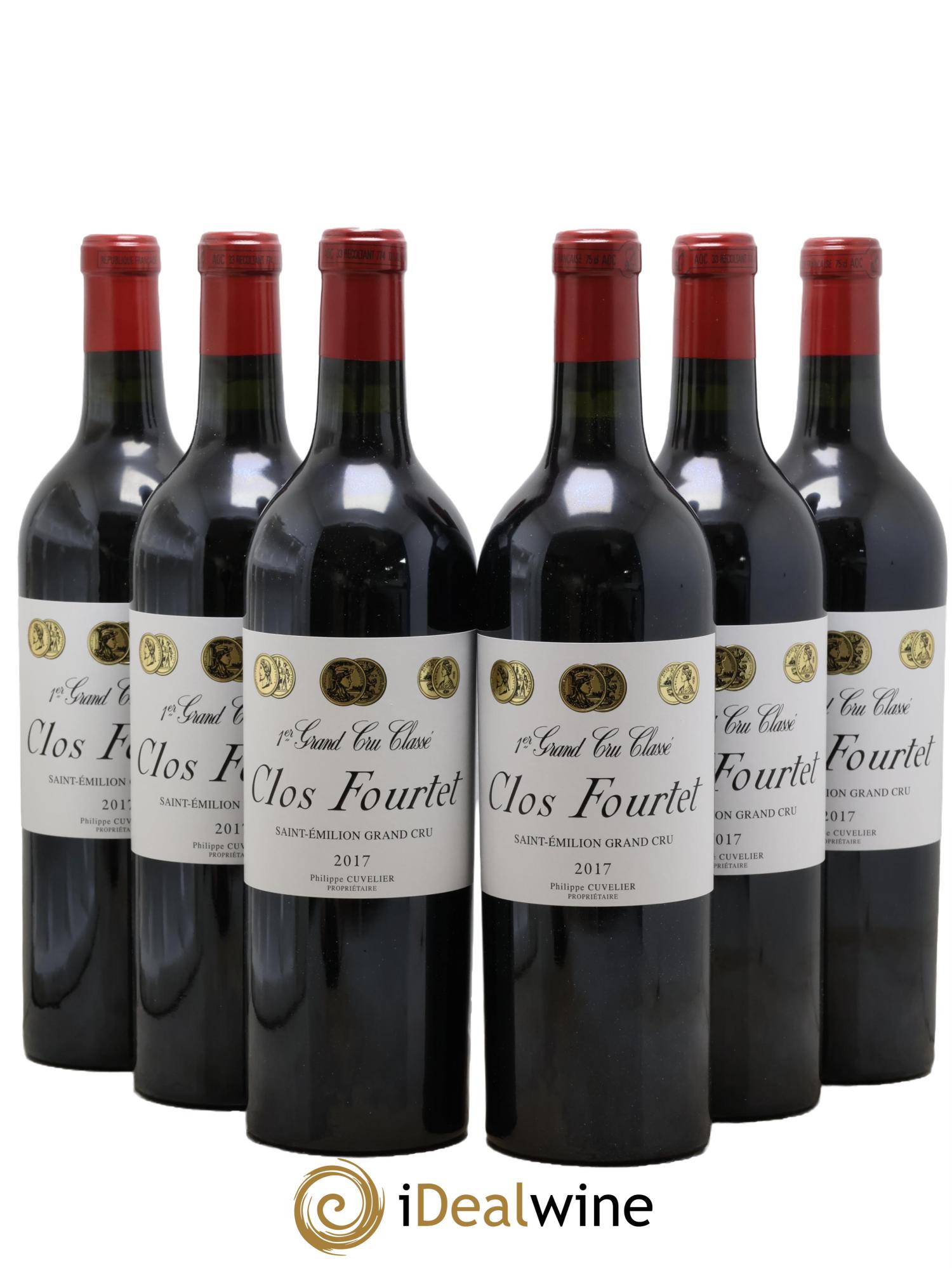 Clos Fourtet 1er Grand Cru Classé B  2017 - Lot de 6 bouteilles - 0