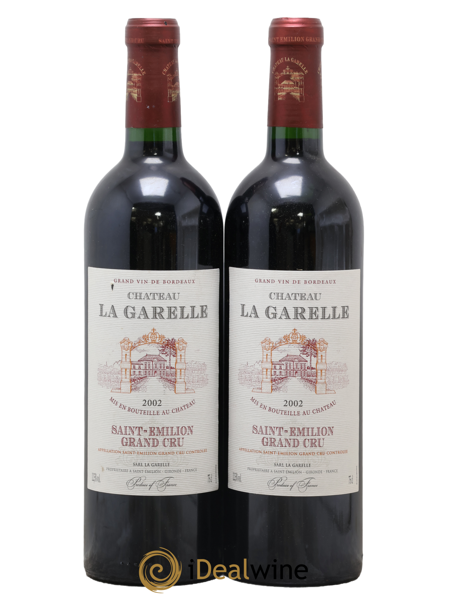 Saint-Émilion Grand Cru Château La Garelle 2002 - Lot de 2 bouteilles - 0