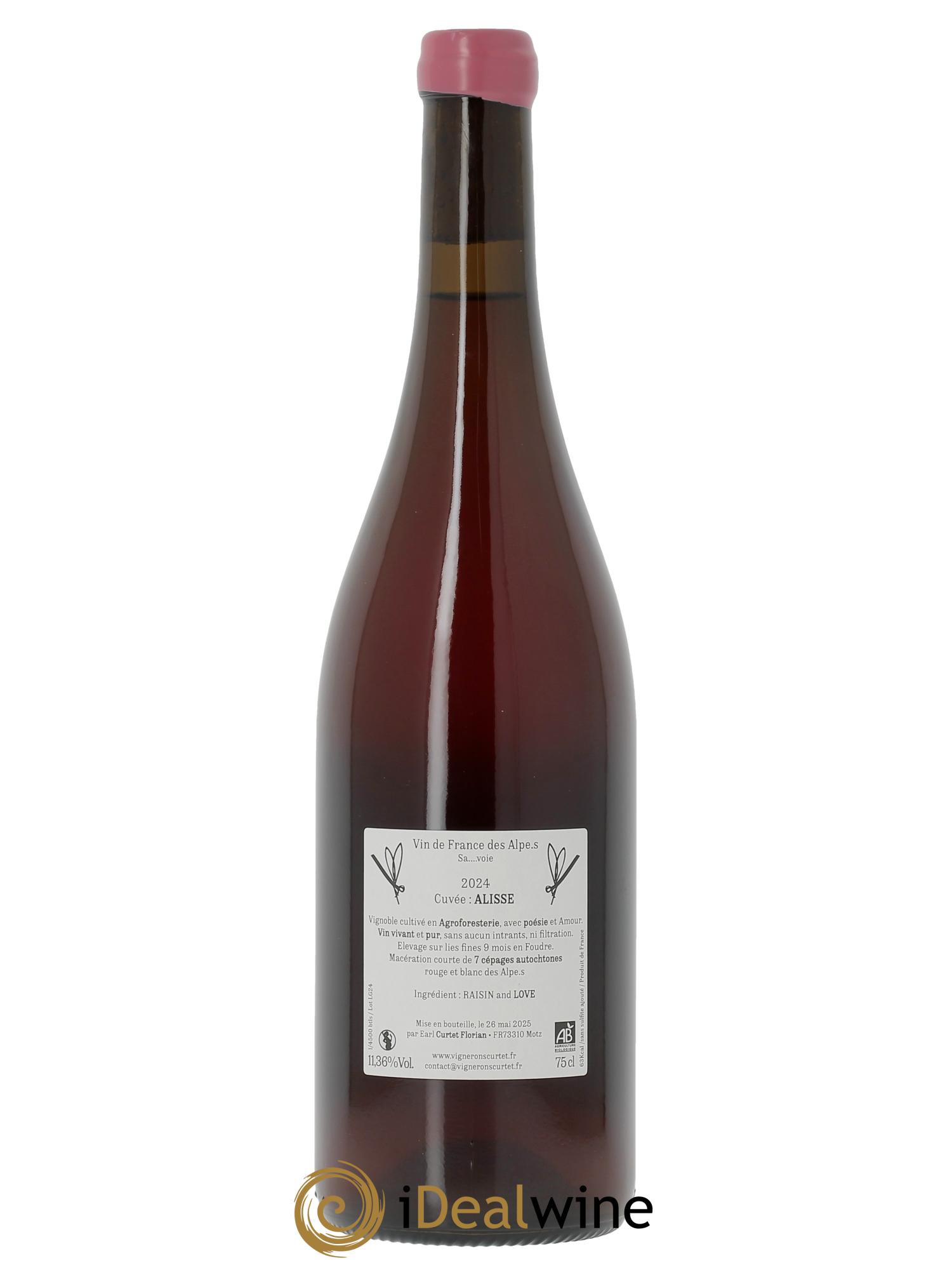 Vin de Savoie Alisse Marie et Florian Curtet 2024 - Lot de 1 bouteille - 1