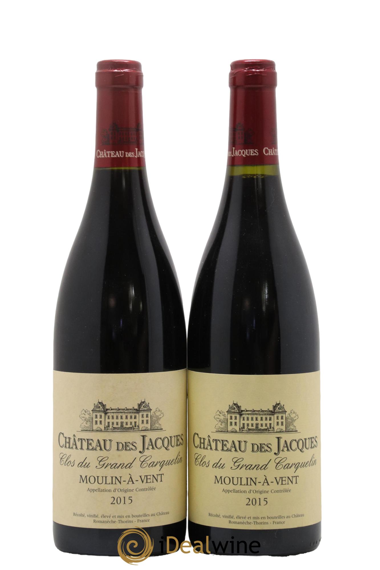 Moulin à Vent Clos du Grand Carquelin Château des Jacques  2015 - Lot de 2 bouteilles - 0