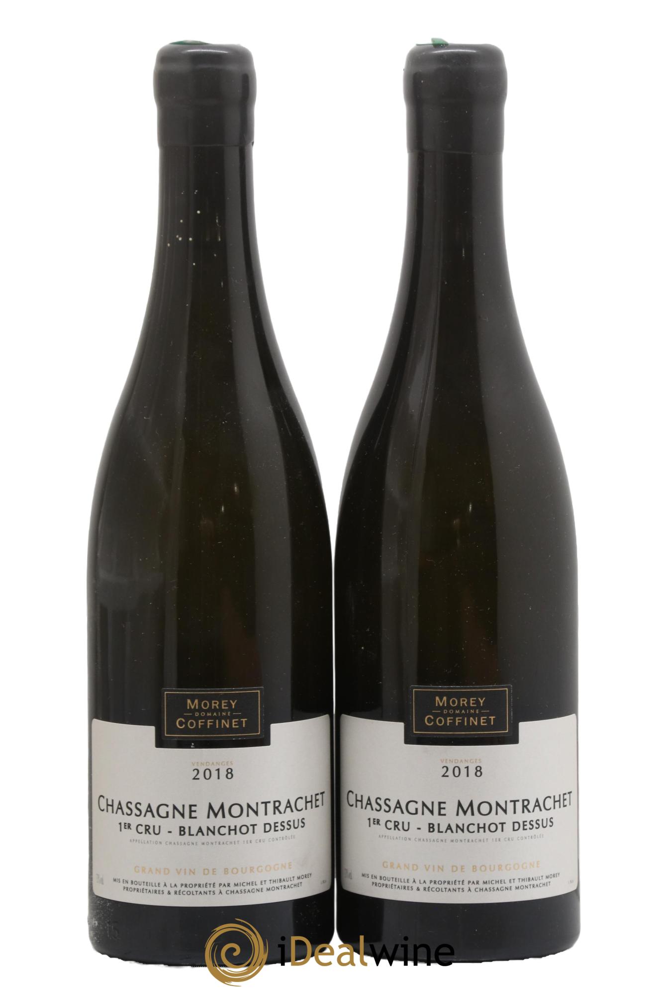 Chassagne-Montrachet 1er Cru Blanchot Dessus Morey-Coffinet (Domaine) 2018 - Lot de 2 bouteilles - 0