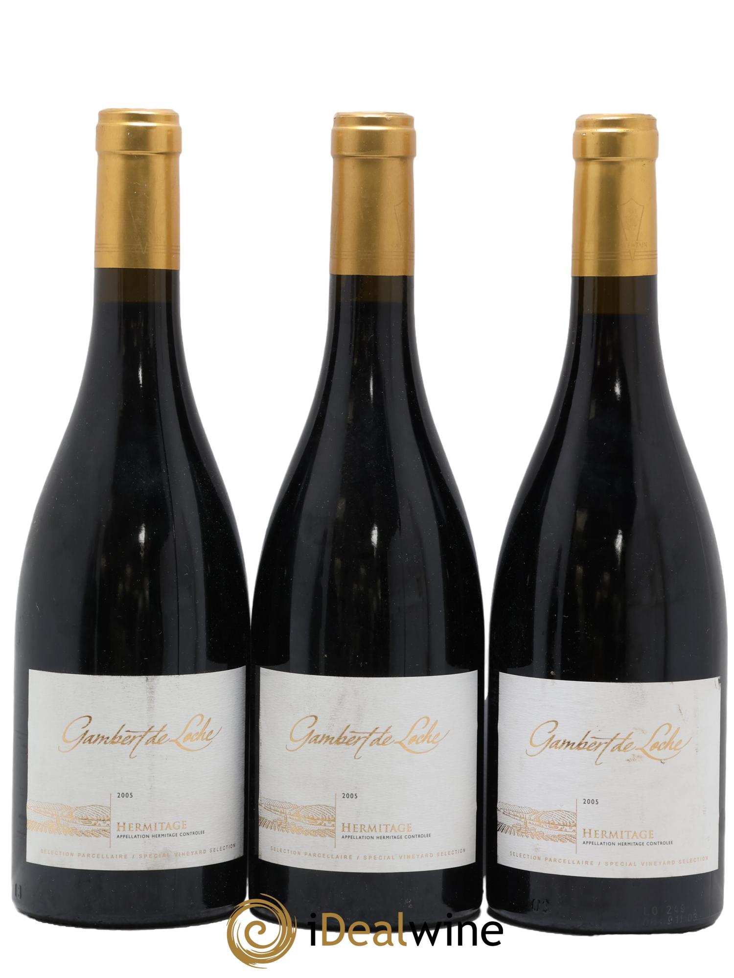 Hermitage Gambert de Loche Cave de Tain 2005 - Lot de 3 bouteilles - 0
