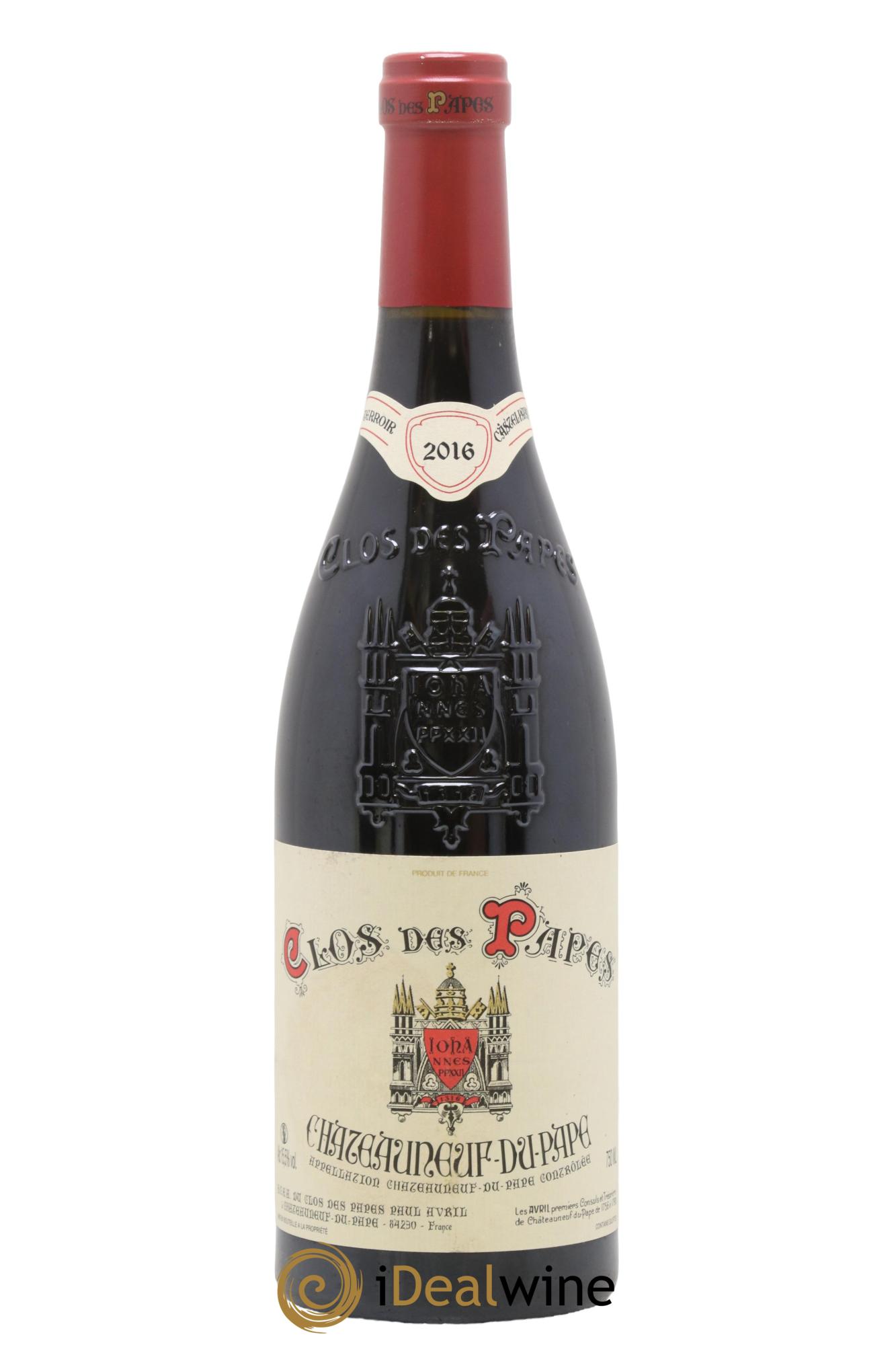 Châteauneuf-du-Pape Clos des Papes - Paul Avril 2016 - Lot de 1 bouteille - 0