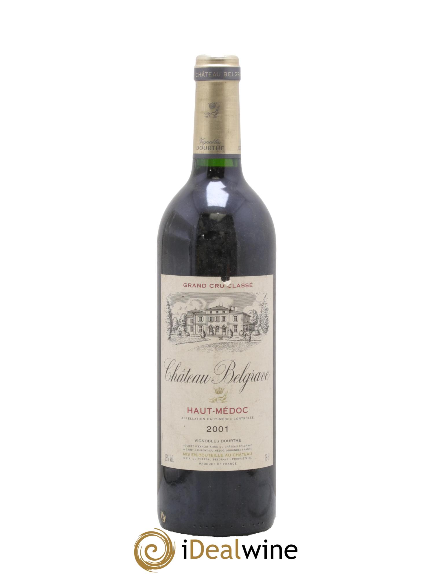 Château Belgrave 5ème Grand Cru Classé 2001 - Lot of 1 bottle - 0