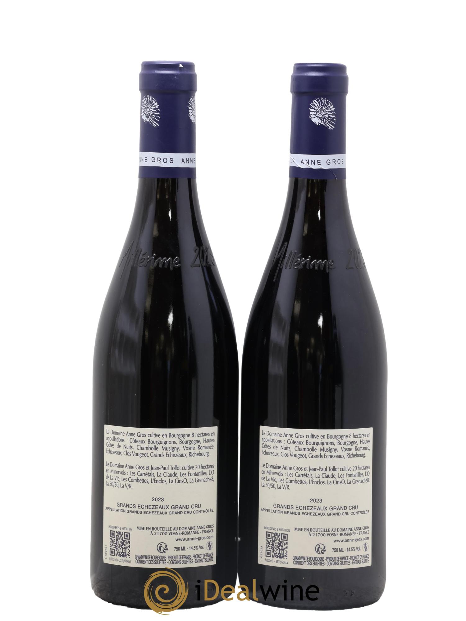 Grands-Echezeaux Grand Cru Anne Gros 2023 - Lot of 2 bottles - 1