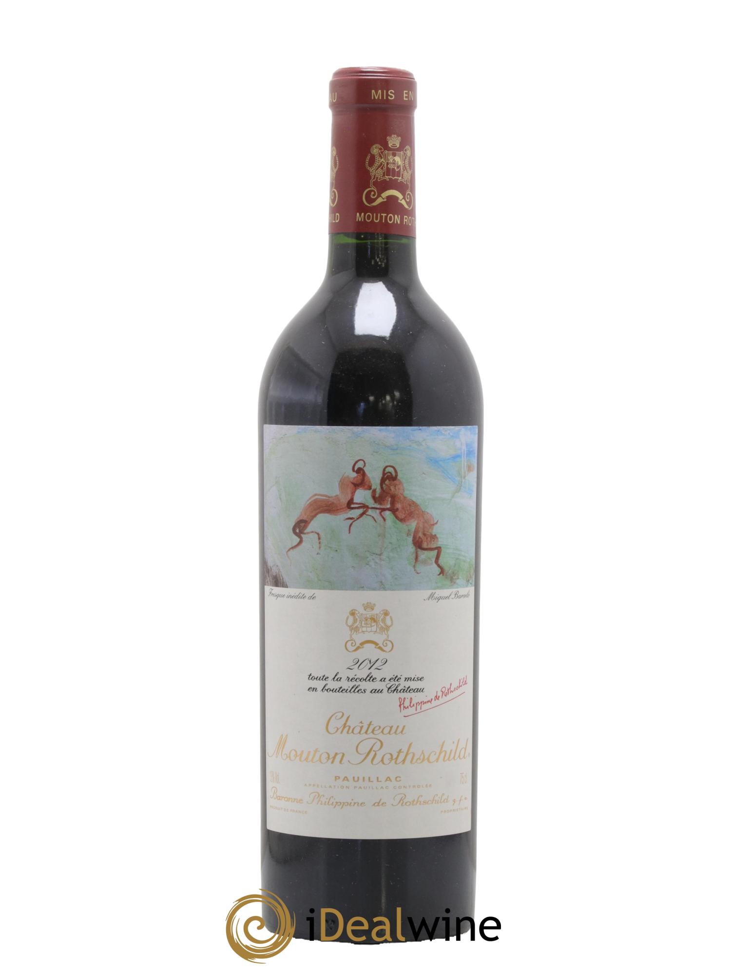 Château Mouton Rothschild 1er Grand Cru Classé 2012 - Lot de 1 bouteille - 0