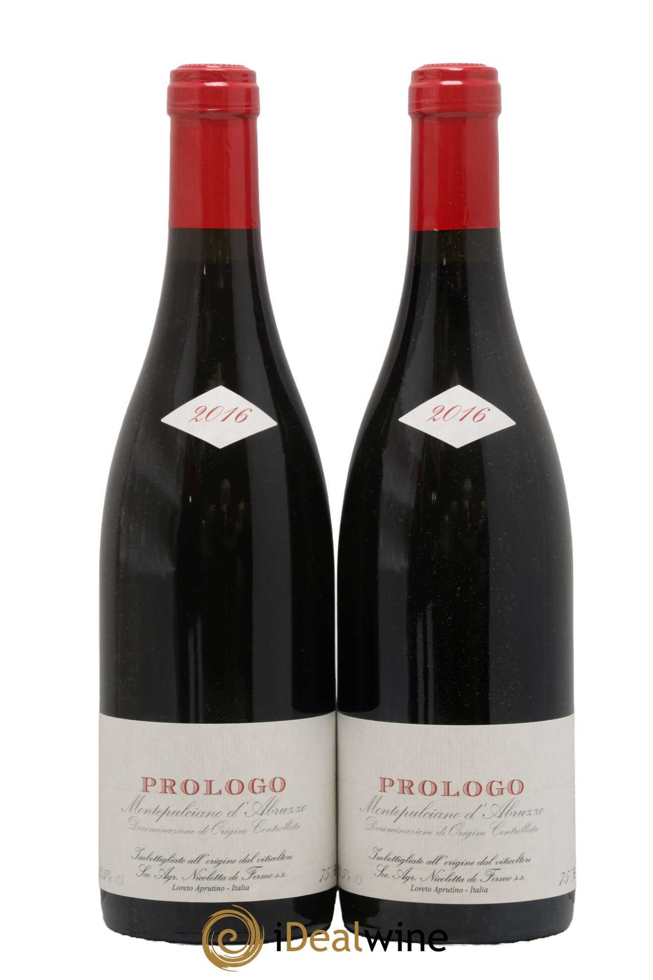 Montepulciano d'Abruzzo Prologo De Fermo 2016 - Lot of 2 bottles - 0