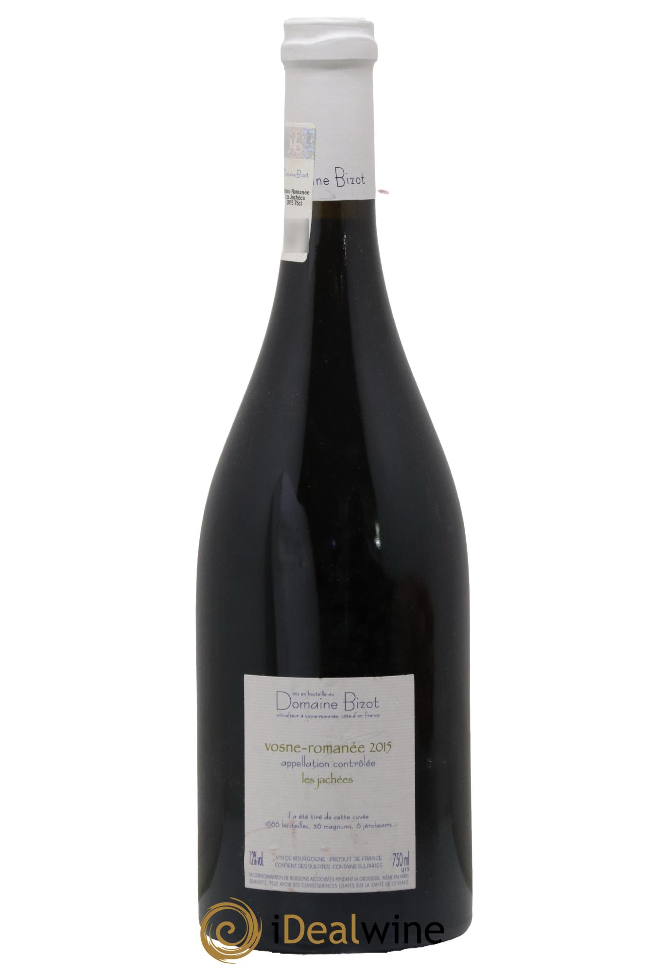Vosne-Romanée Les Jachées Bizot (Domaine) 2015 - Lot of 1 bottle - 1