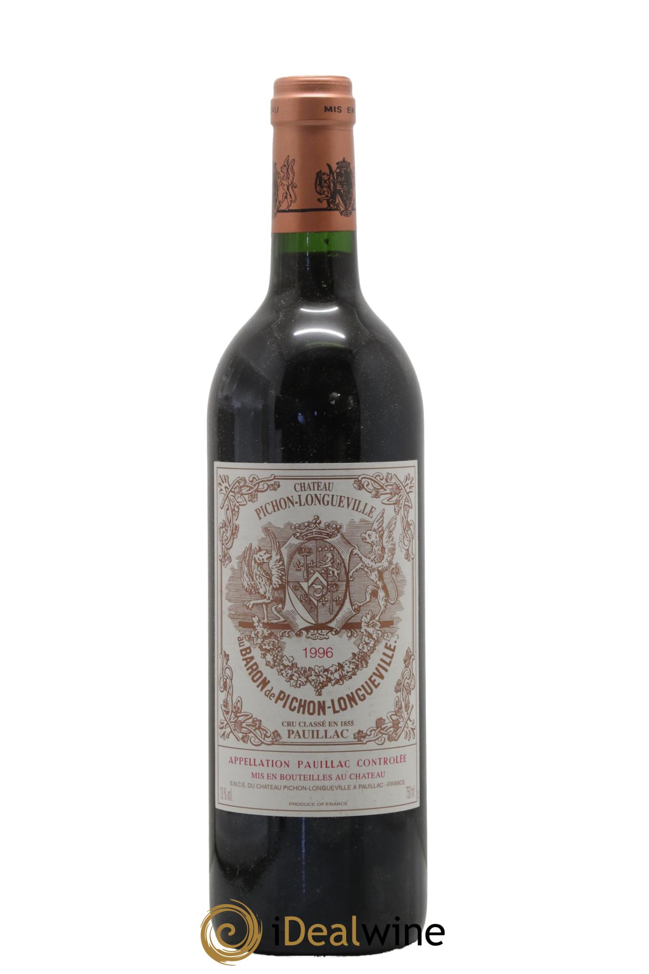 Pichon Longueville Baron 2ème Grand Cru Classé 1996 - Lot of 1 bottle - 0