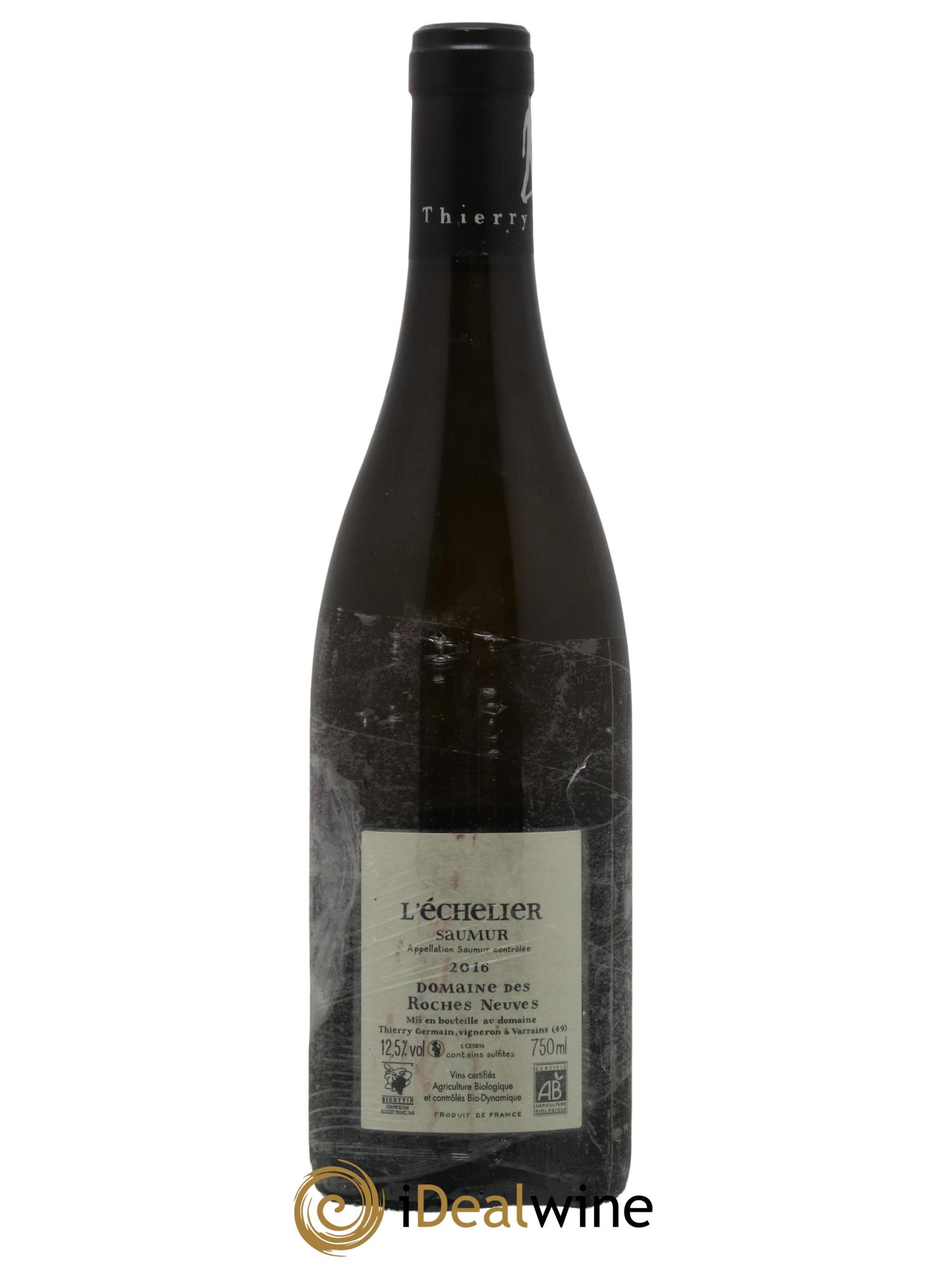 Saumur l'Echelier Domaine des Roches Neuves - Thierry Germain 2016 - Posten von 1 Flasche - 1
