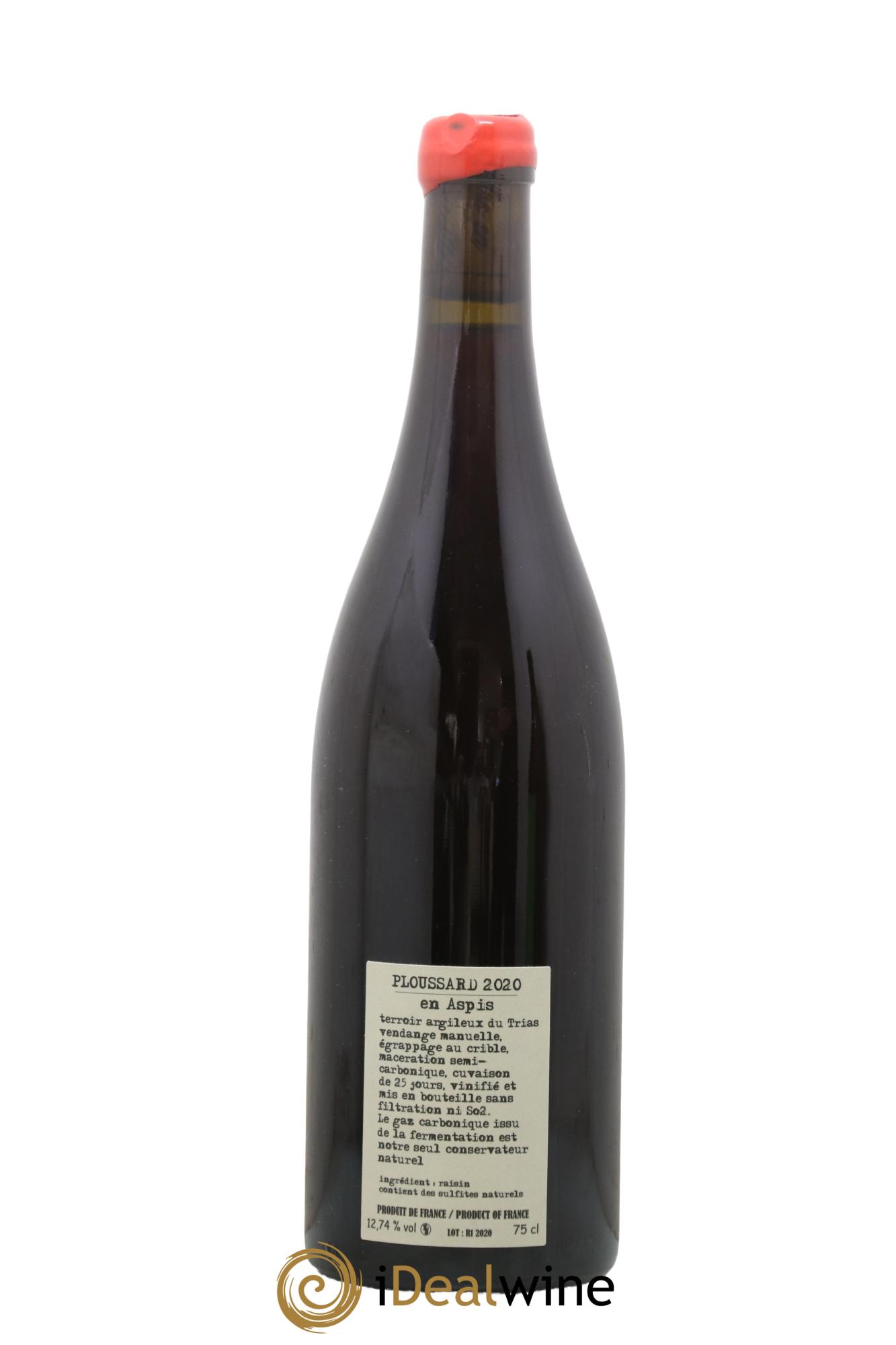 Arbois Pupillin Ploussard En Aspis Adeline Houillon & Renaud Bruyère 2020 - Lot of 1 bottle - 1