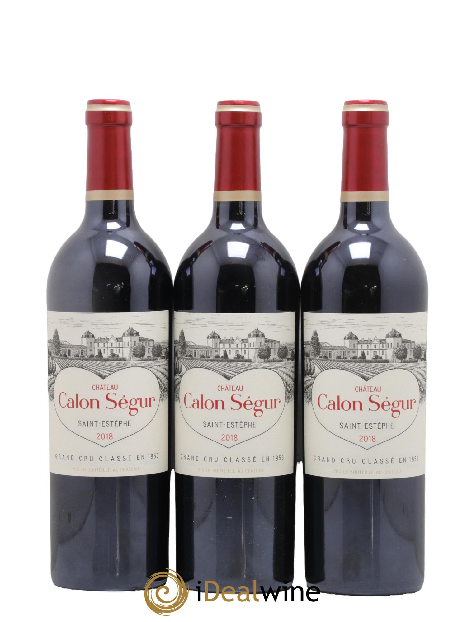 Château Calon Ségur 3ème Grand Cru Classé 2018 - Lot de 3 bouteilles - 0