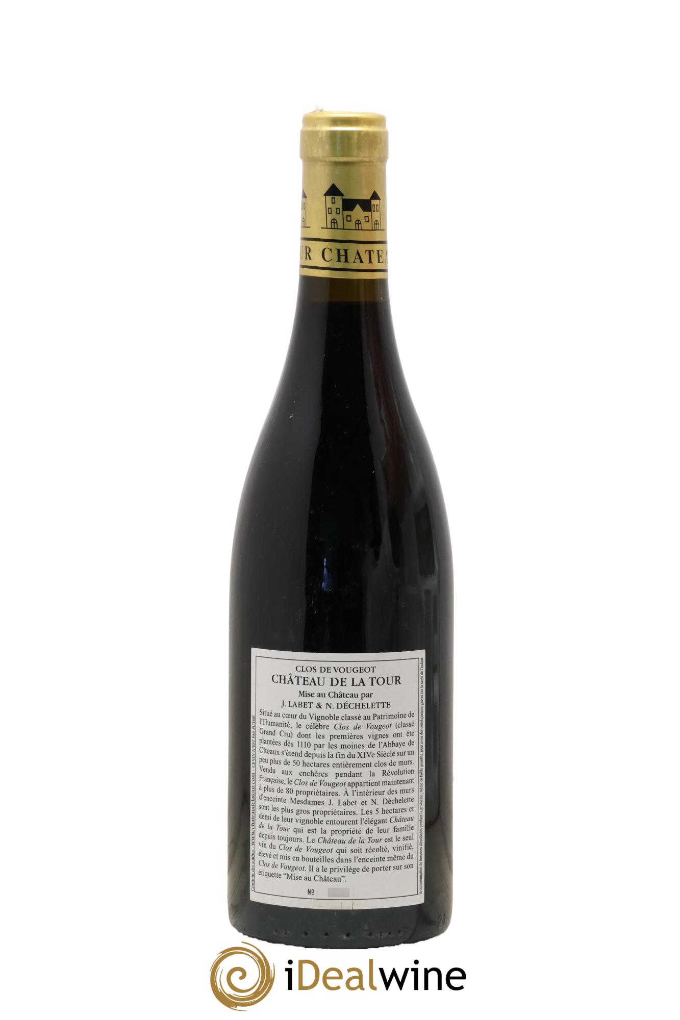 Clos de Vougeot Grand Cru Vieilles Vignes Château de La Tour 2015 - Lot of 1 bottle - 1