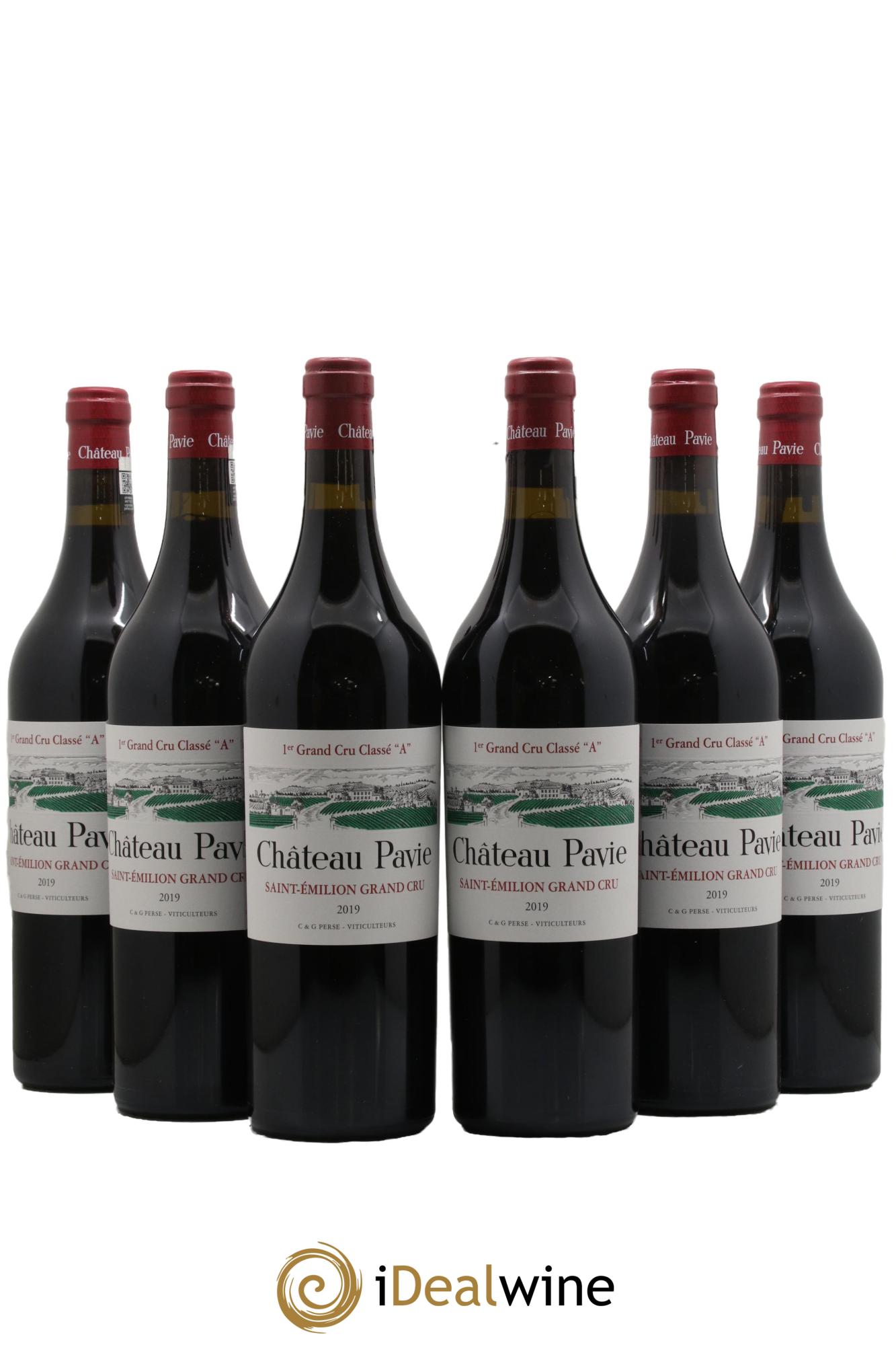 Château Pavie 1er Grand Cru Classé A  2019 - Lot de 6 bouteilles - 0