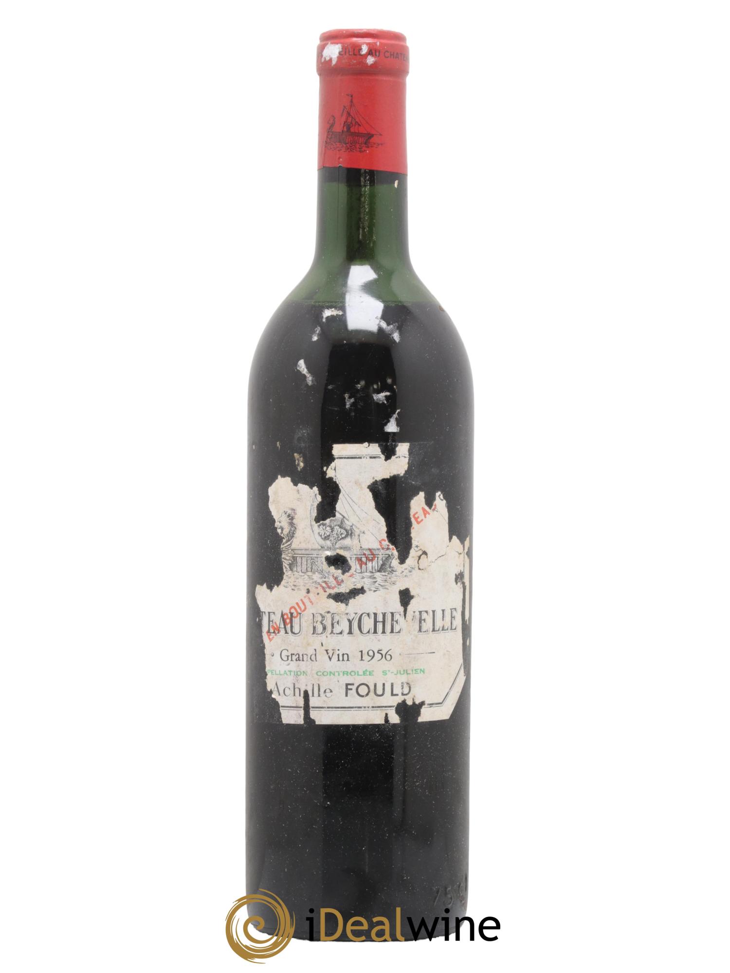 Château Beychevelle 4ème Grand Cru Classé 1956 - Lot de 1 bouteille - 0