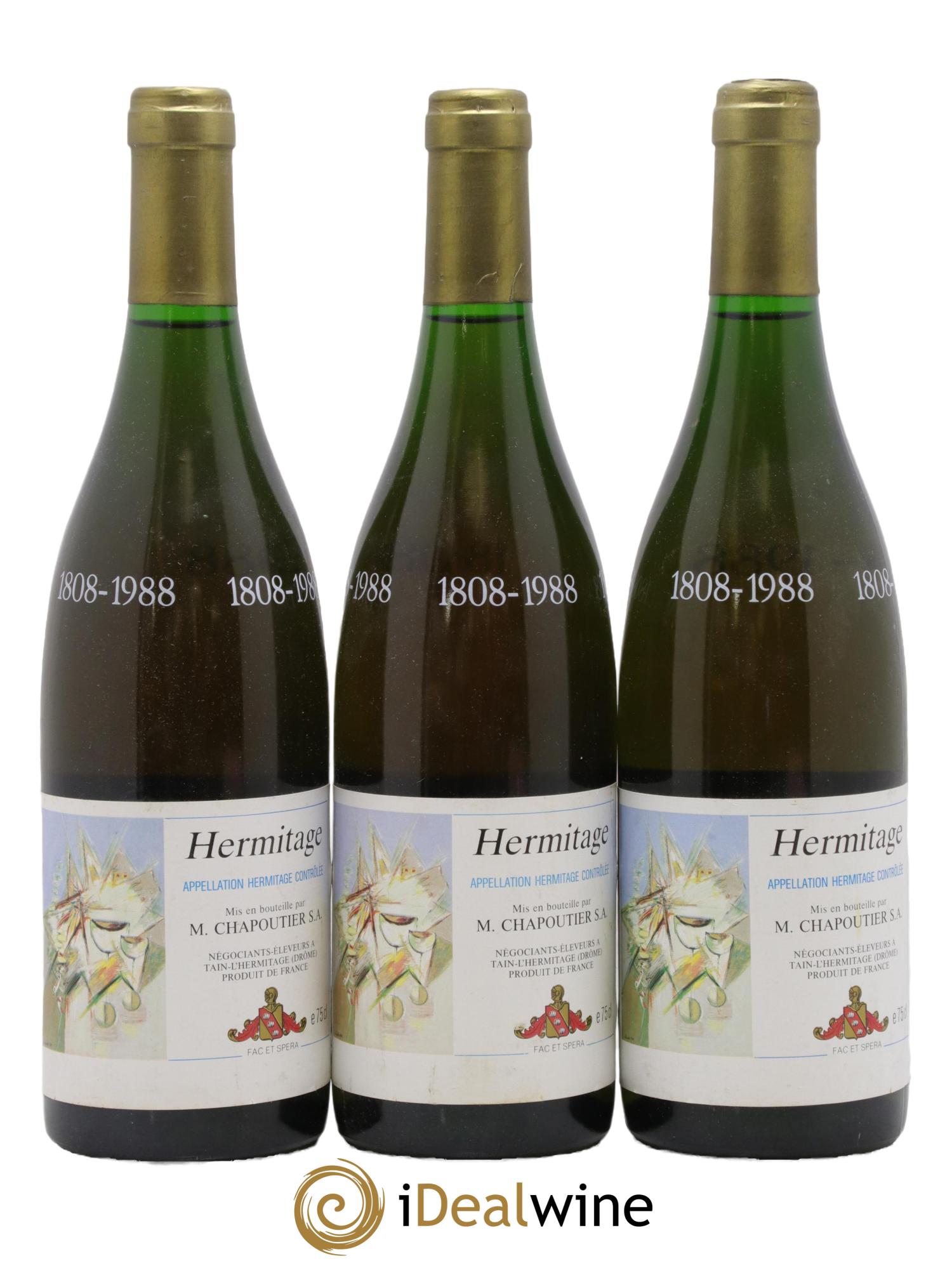 Hermitage Chapoutier 1986 - Lot de 3 bouteilles - 0