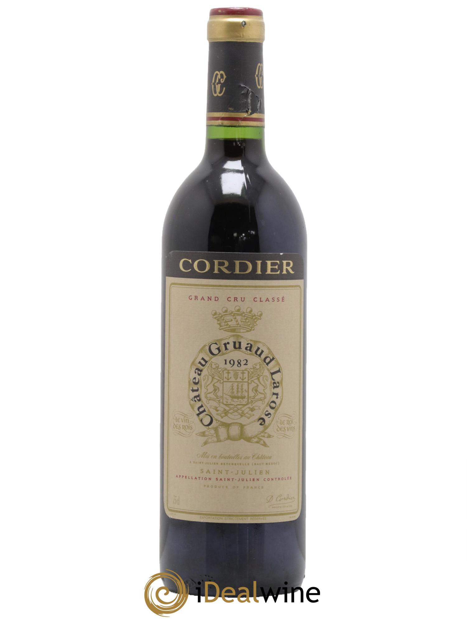 Château Gruaud Larose 2ème Grand Cru Classé 1982 - Lot de 1 bouteille - 0