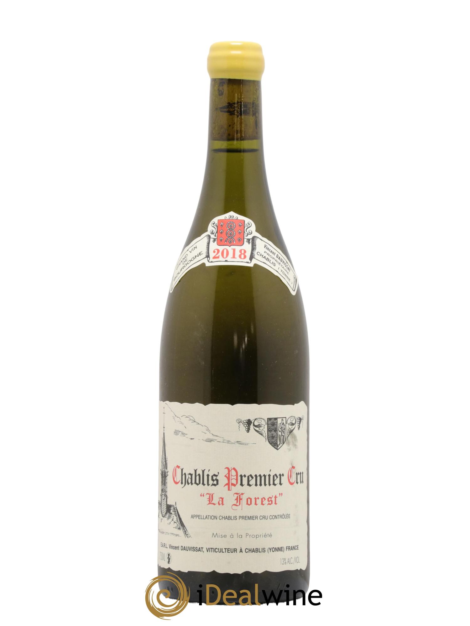Chablis 1er Cru La Forest Vincent Dauvissat (Domaine) 2018 - Lot de 1 bouteille - 0