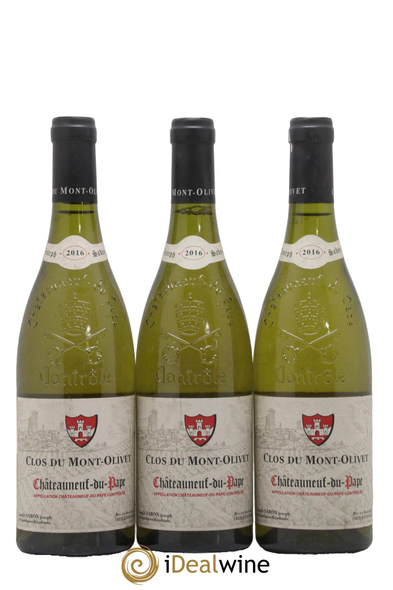 Châteauneuf-du-Pape Clos du Mont-Olivet 2016 - Lot de 3 bouteilles - 0