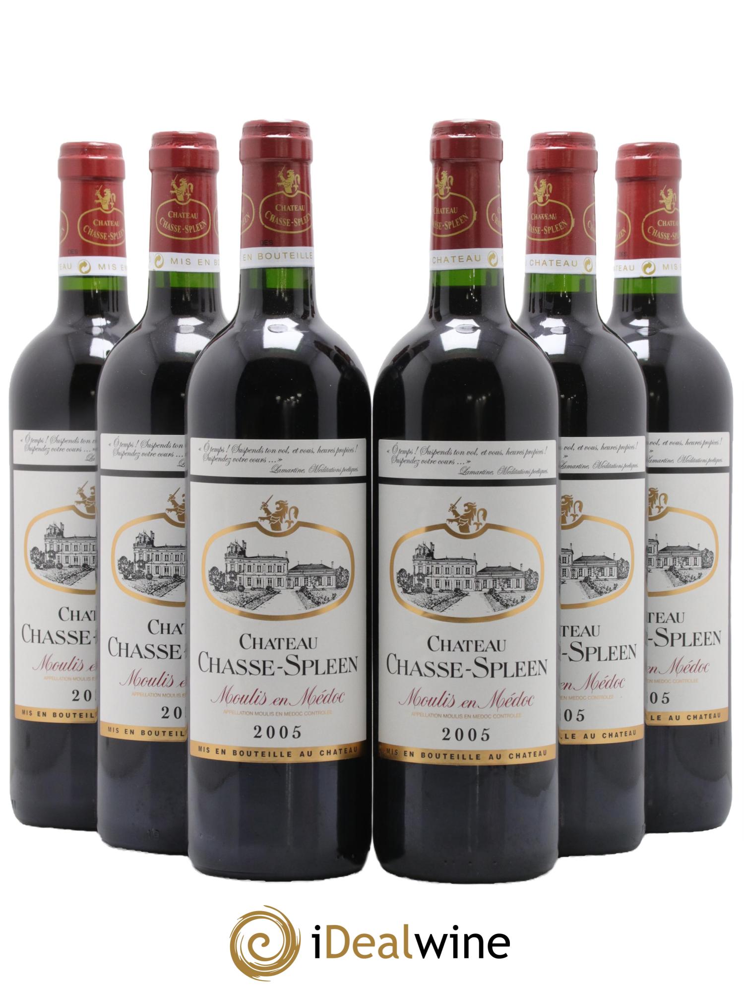 Château Chasse Spleen 2005 - Lot de 6 bouteilles - 0
