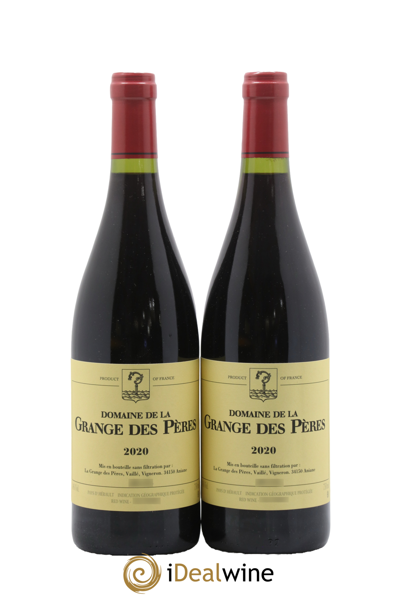 Pays d'Hérault Grange des Pères Laurent Vaillé 2020 - Lot de 2 bouteilles - 0