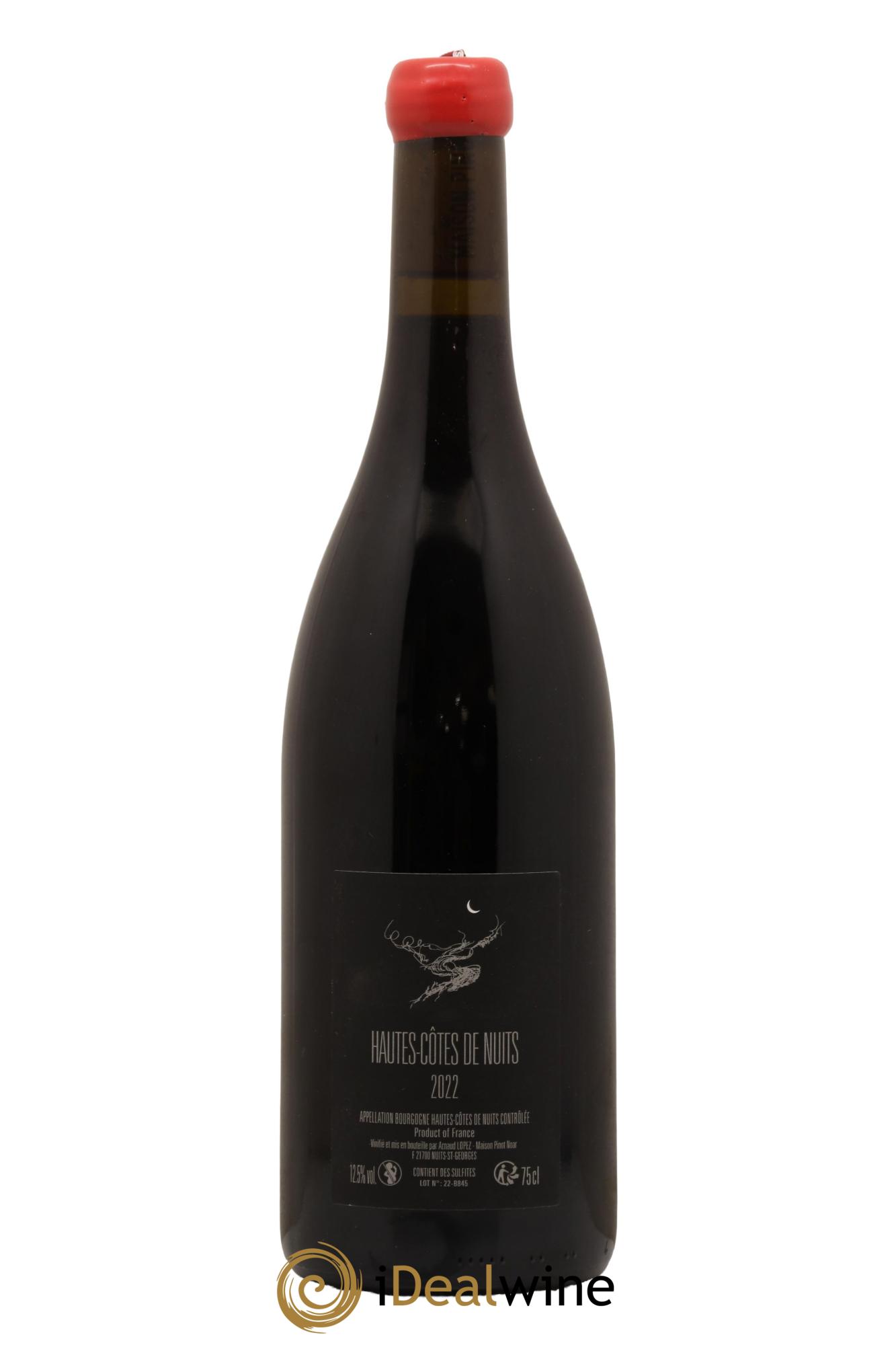 Hautes-Côtes de Nuits Pinot Noar Arnaud Lopez Pinot Noar 2022 - Lot de 1 bouteille - 1