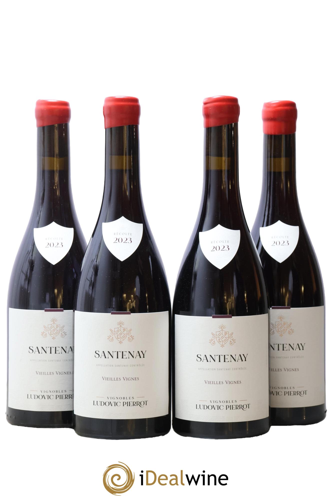 Santenay Vieilles Vignes Ludovic Pierrot 2023 - Lot de 4 bouteilles - 0