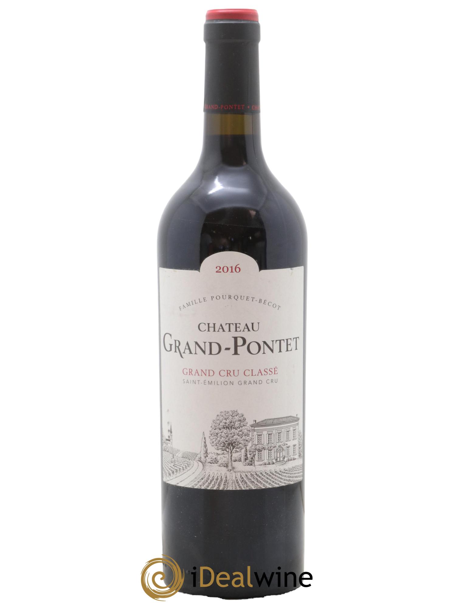 Château Grand Pontet Grand Cru Classé 2016 - Lot de 1 bouteille - 0