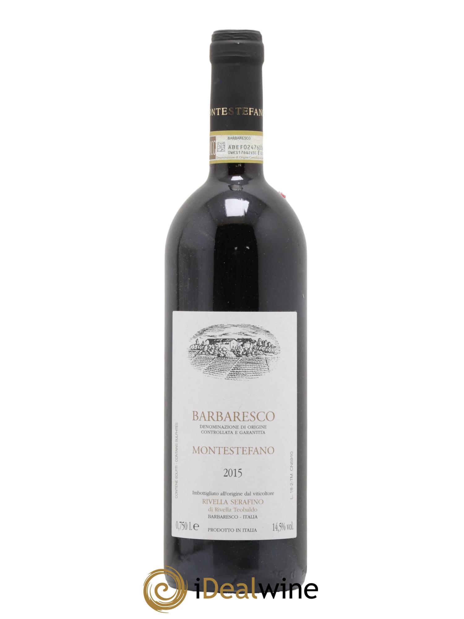 Barbaresco DOCG Montestefano Rivella Serafino 2015 - Lot de 1 bouteille - 0
