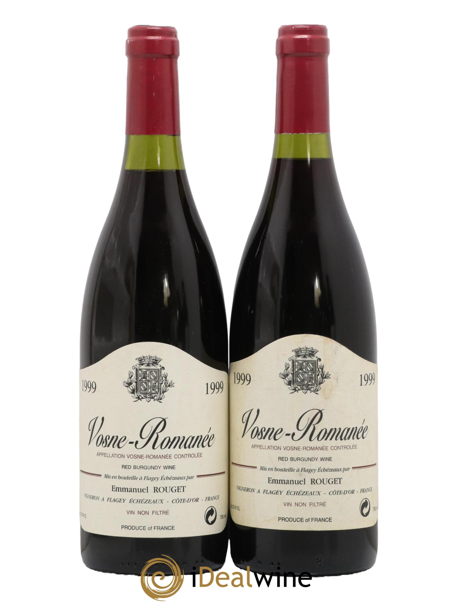 Vosne-Romanée Emmanuel Rouget 1999 - Lotto di 2 bottiglie - 0