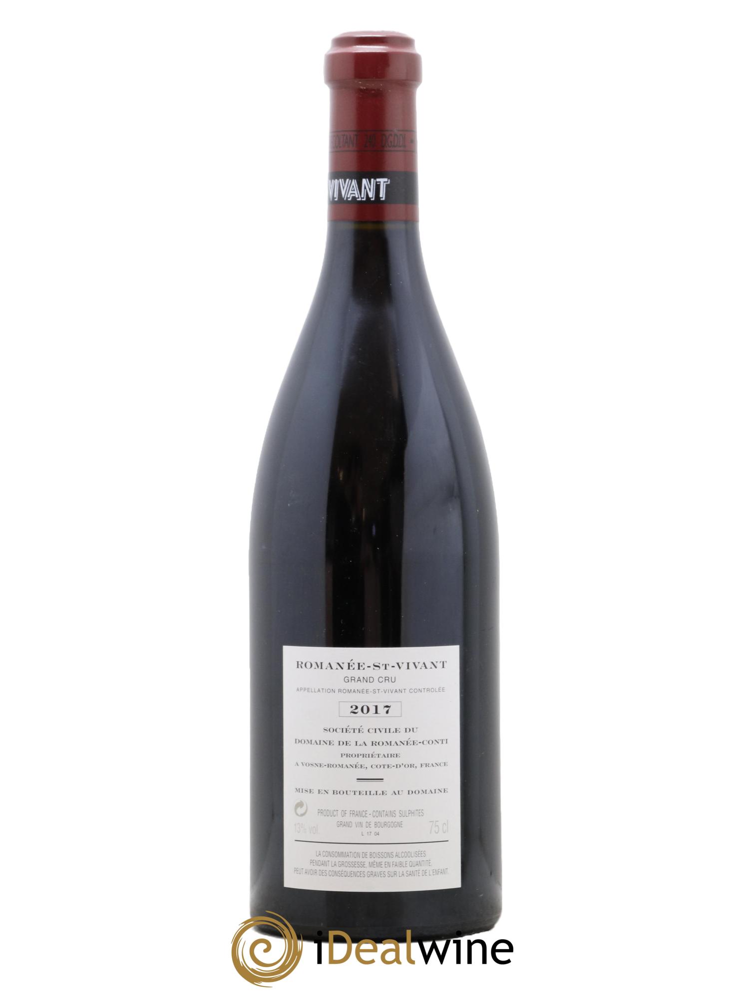 Romanée-Saint-Vivant Grand Cru Domaine de la Romanée-Conti  2017 - Lotto di 1 bottiglia - 1