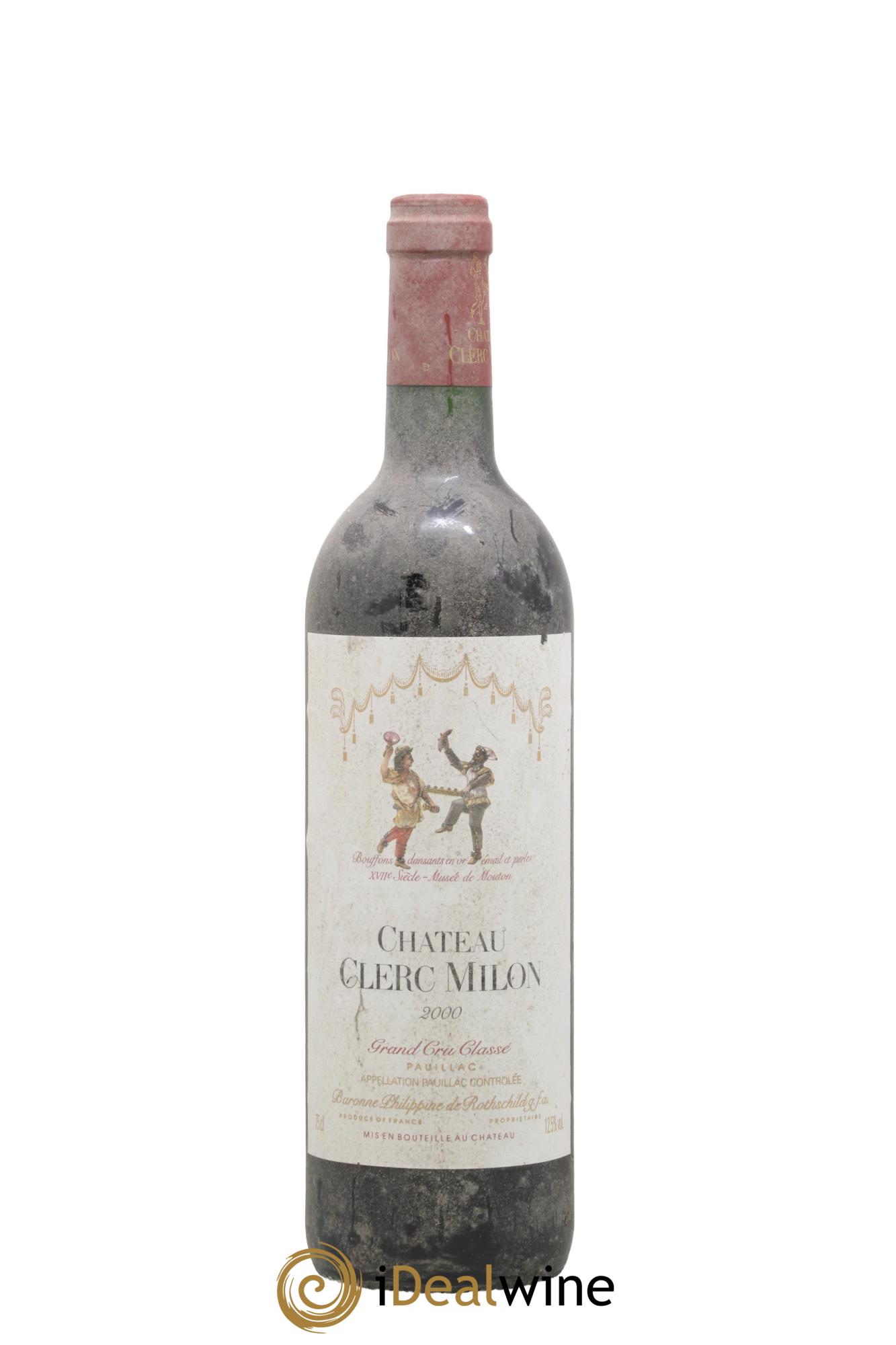 Château Clerc Milon 5ème Grand Cru Classé 2000 - Lot de 1 bouteille - 0