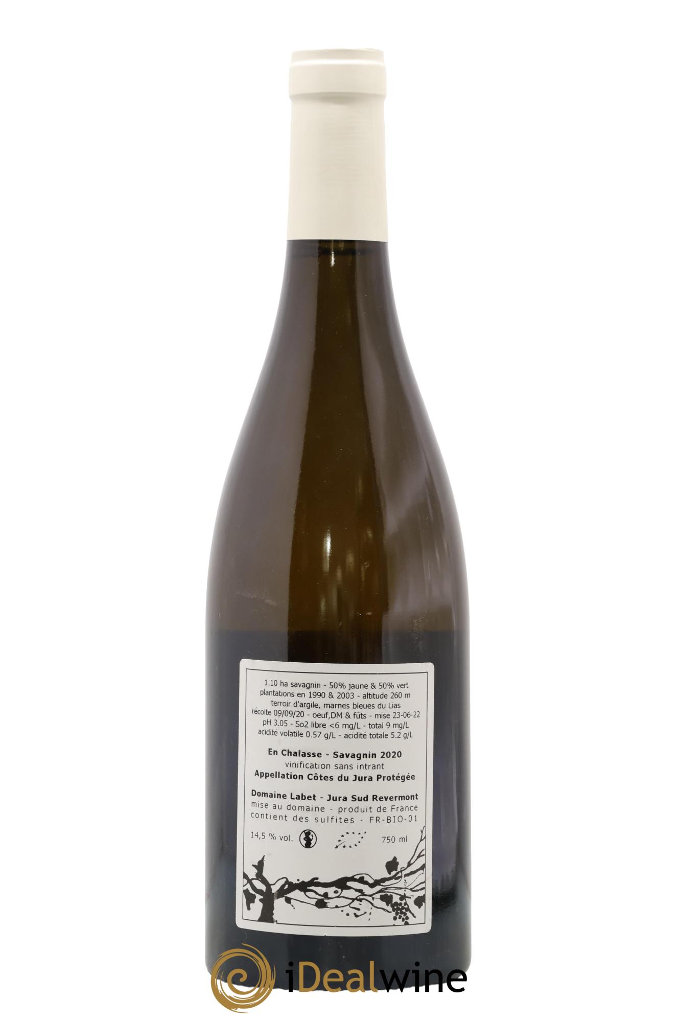 Côtes du Jura Fleur de Savagnin En Chalasse Romain - Julien  - Charline Labet 2020 - Lotto di 1 bottiglia - 1