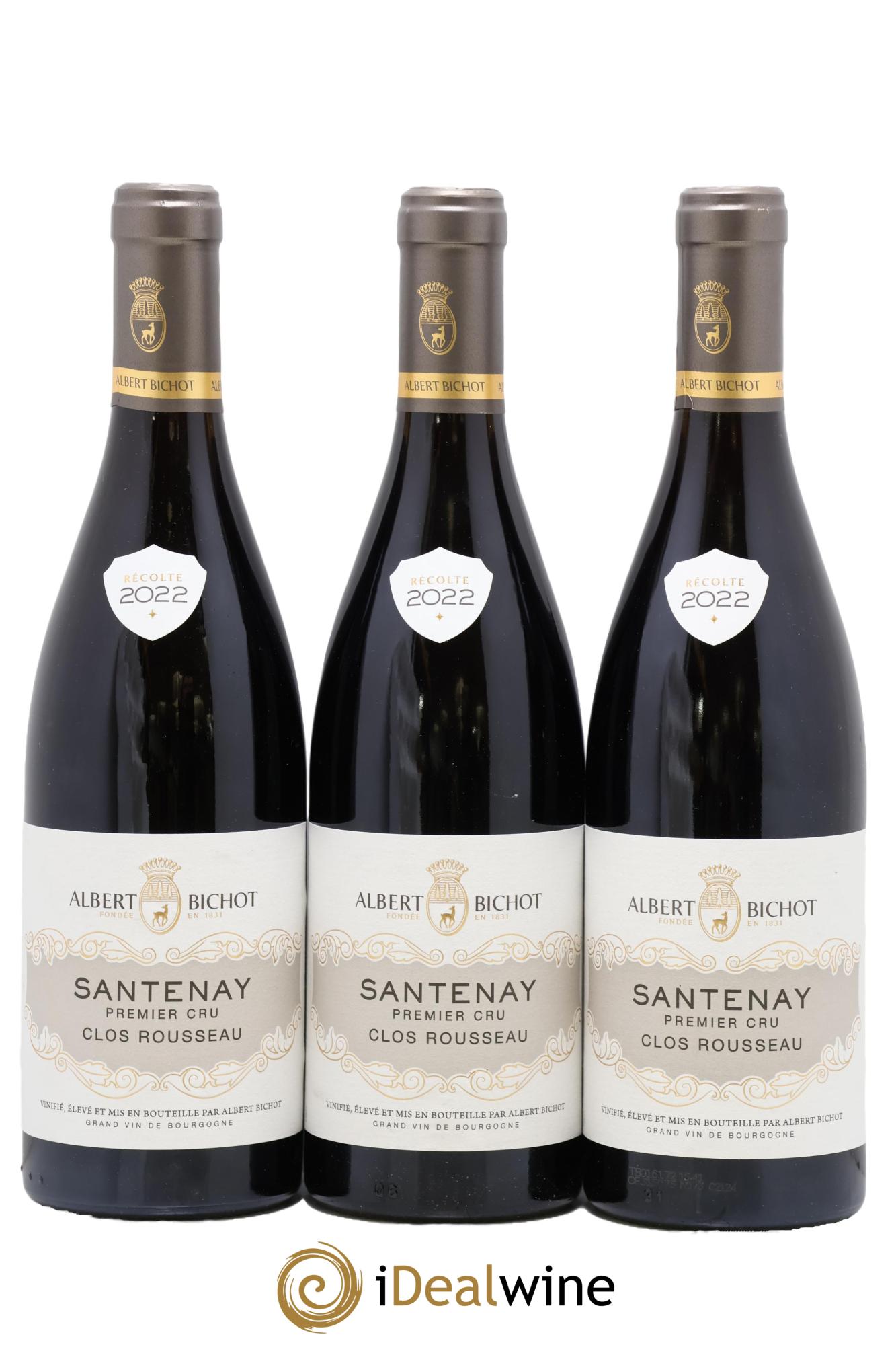 Santenay 1er Cru Clos Rousseau Albert Bichot 2022 - Posten von 3 Flaschen - 0