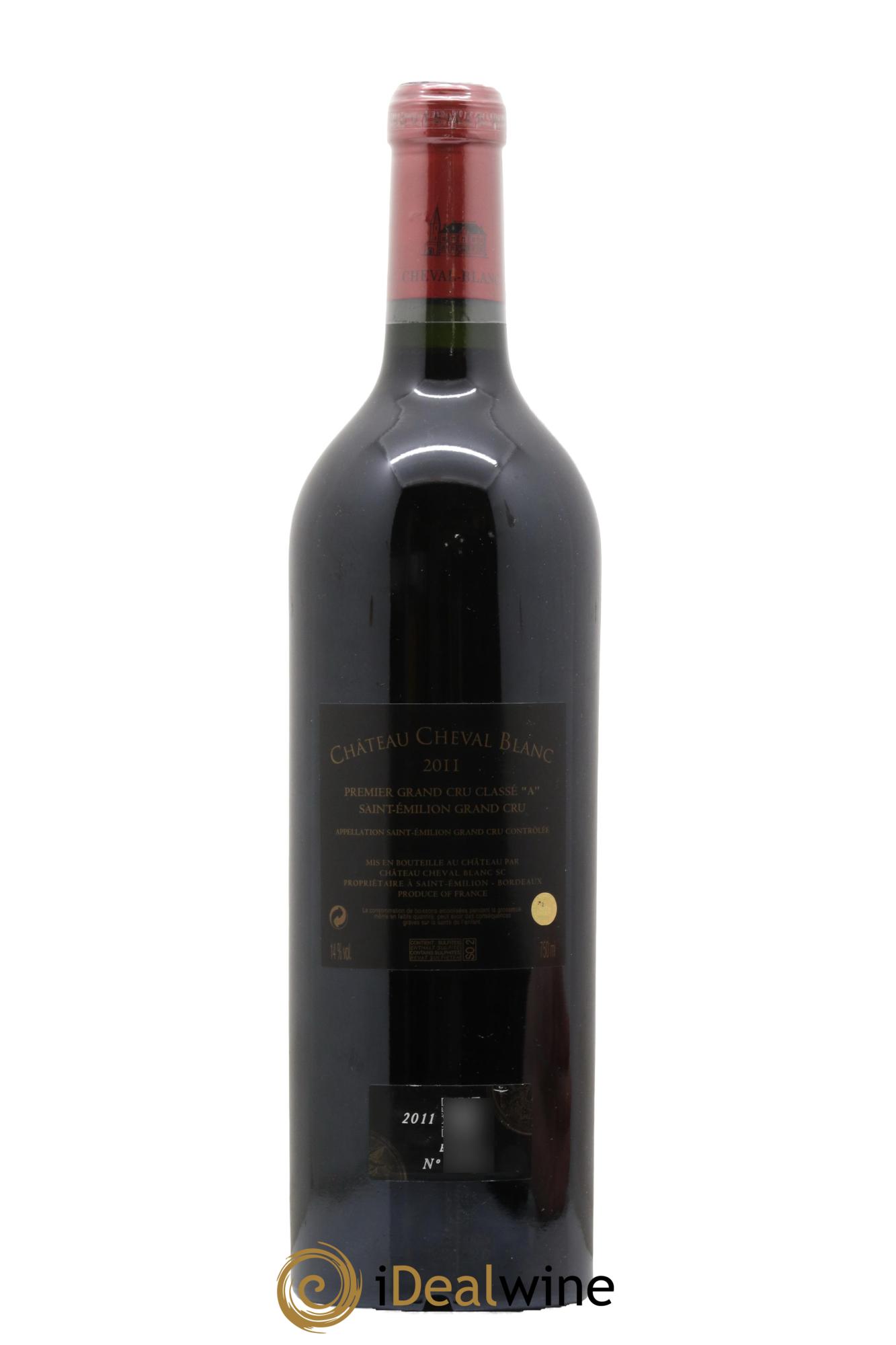 Château Cheval Blanc 1er Grand Cru Classé A 2011 - Lot de 1 bouteille - 1