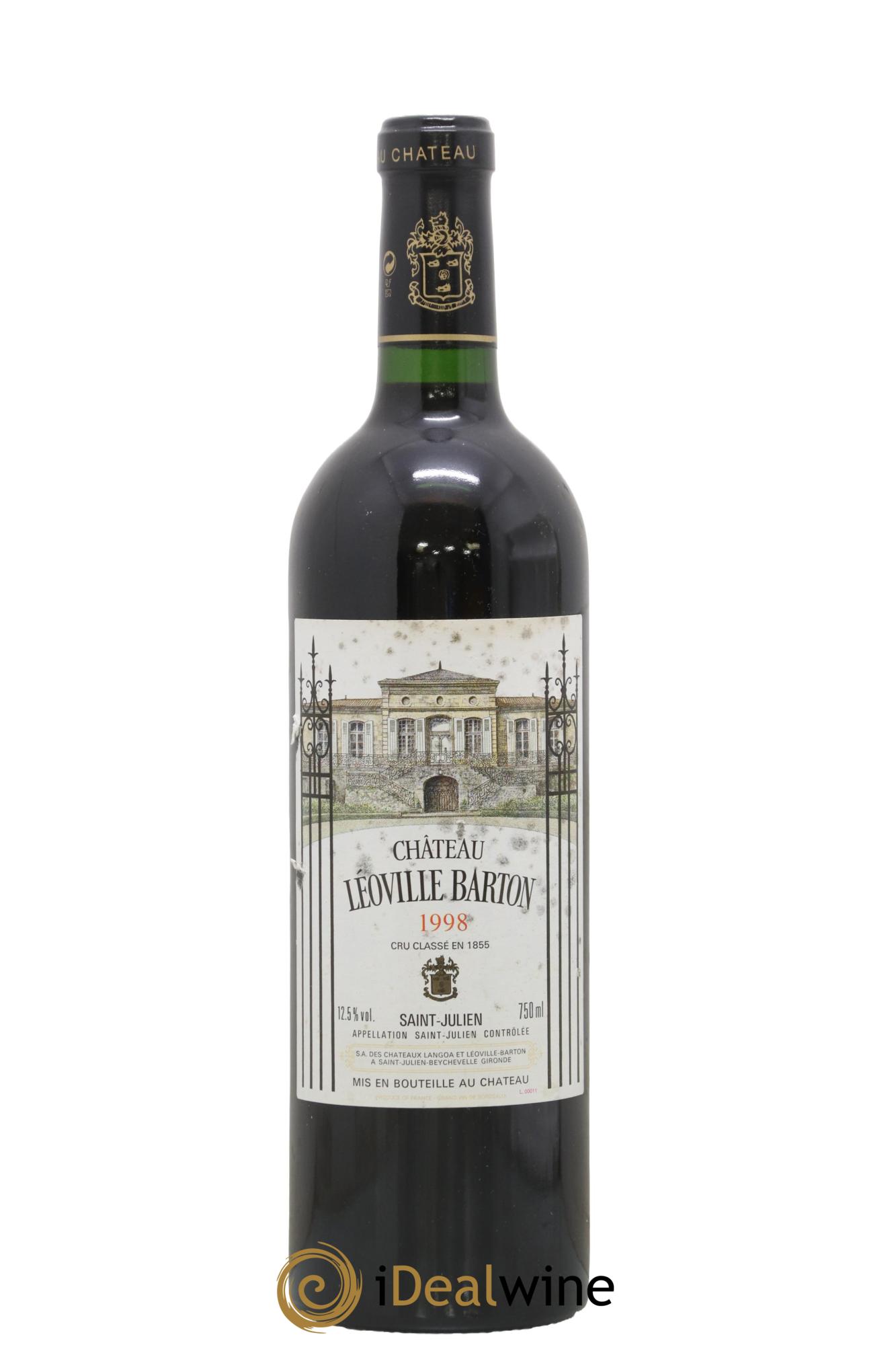Château Léoville Barton 2ème Grand Cru Classé 1998 - Lot de 1 bouteille - 0