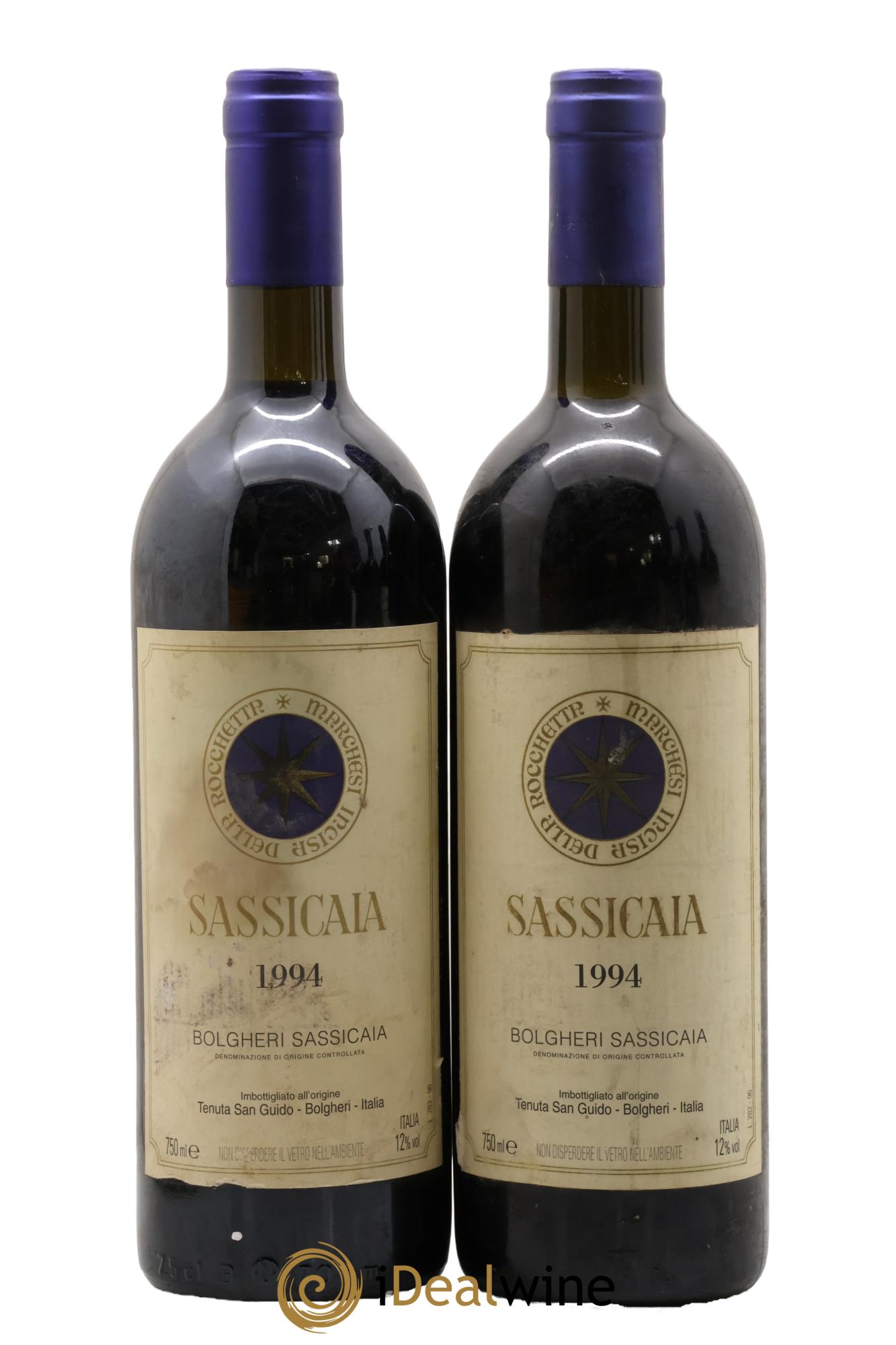 Bolgheri DOC Sassicaia Tenuta San Guido 1994 - Lot de 2 bouteilles - 0